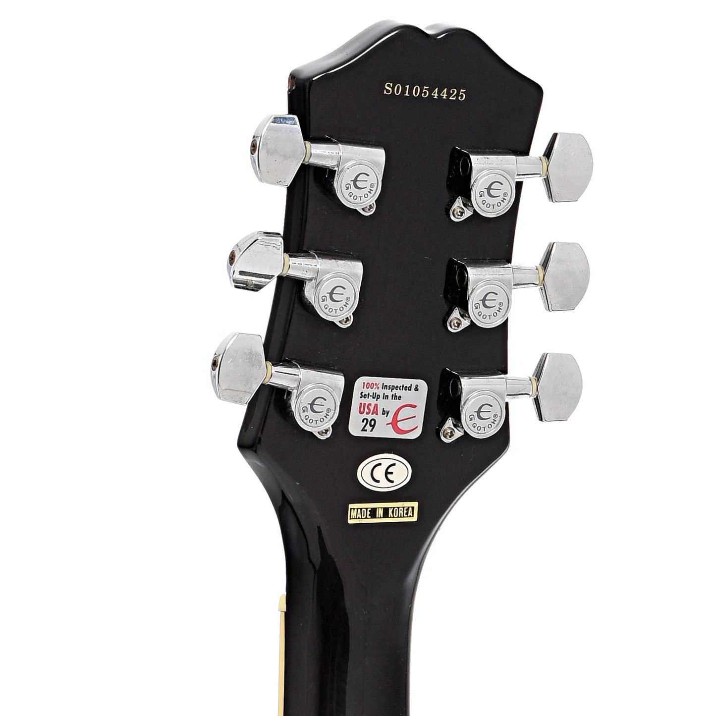 Back headstock of Epiphone AlleyKat Semi-Hollowbody Electric Guitar (2001)