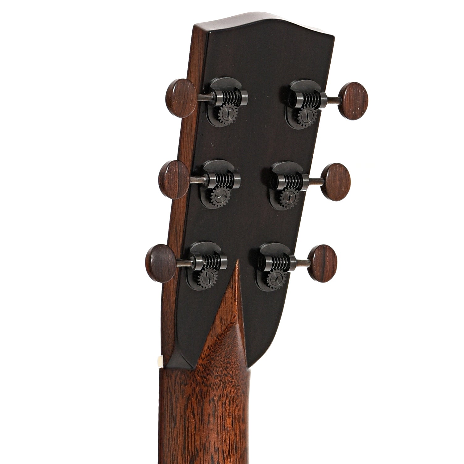 Back headstock of Bourgeois OMSC Odyssey Brazilian Rosewood Acoustic Guitar