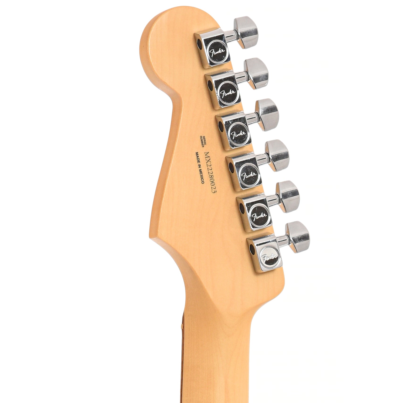 Back heradstock of Fender Player Stratocaster Electric Guitar