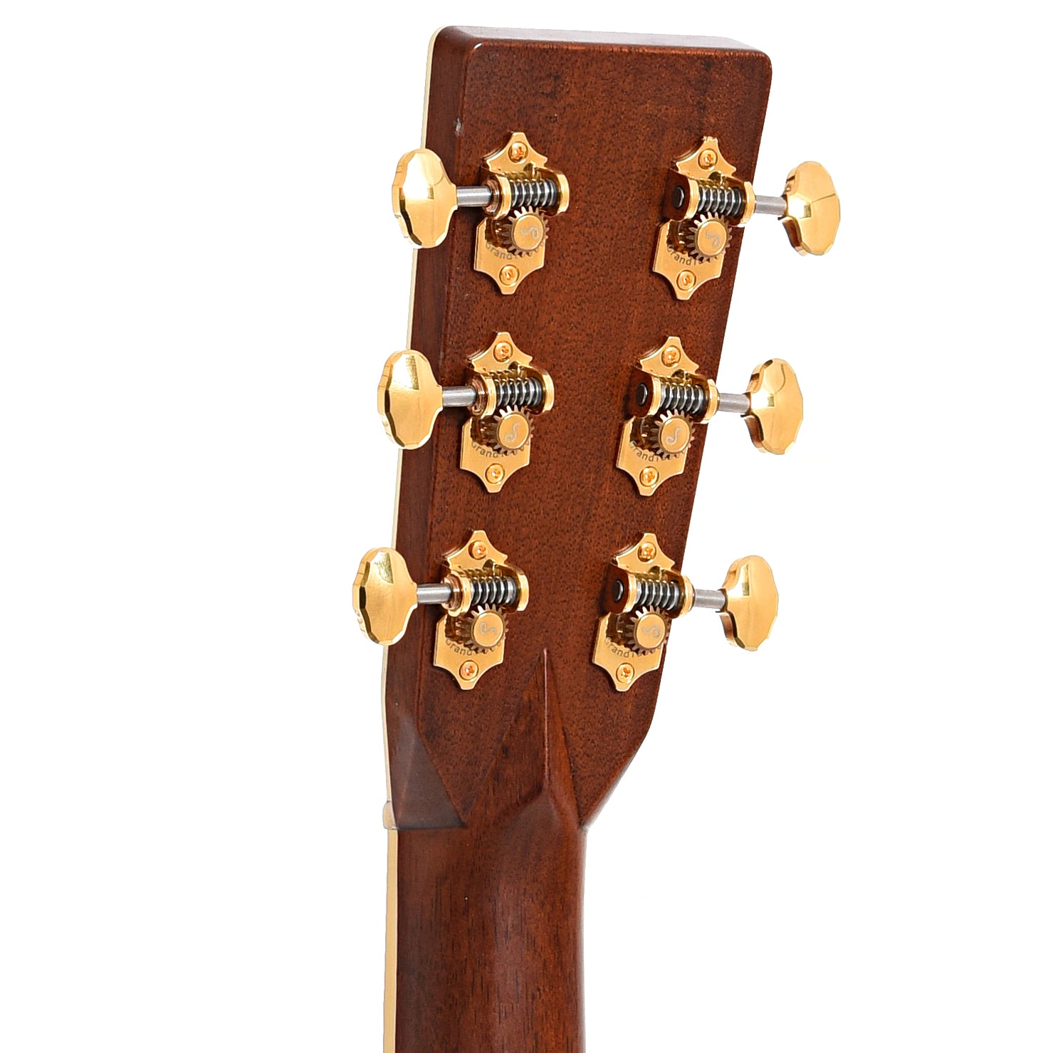 Back headstock of Martin J-40 Acoustic Guitar (2018)