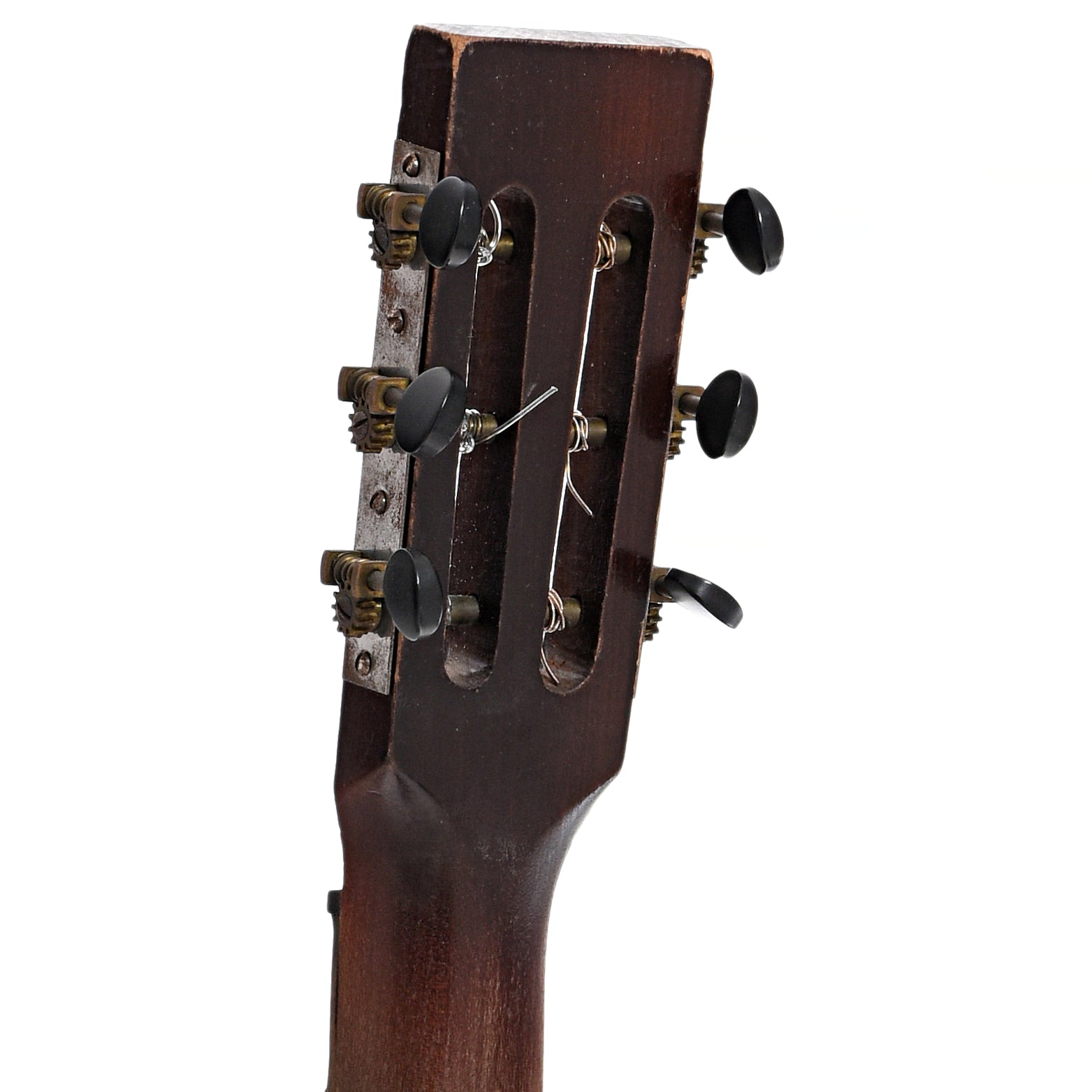 Back headstock of Slingerland May-Bell Style No.5 Parlor Guitar (1930s)