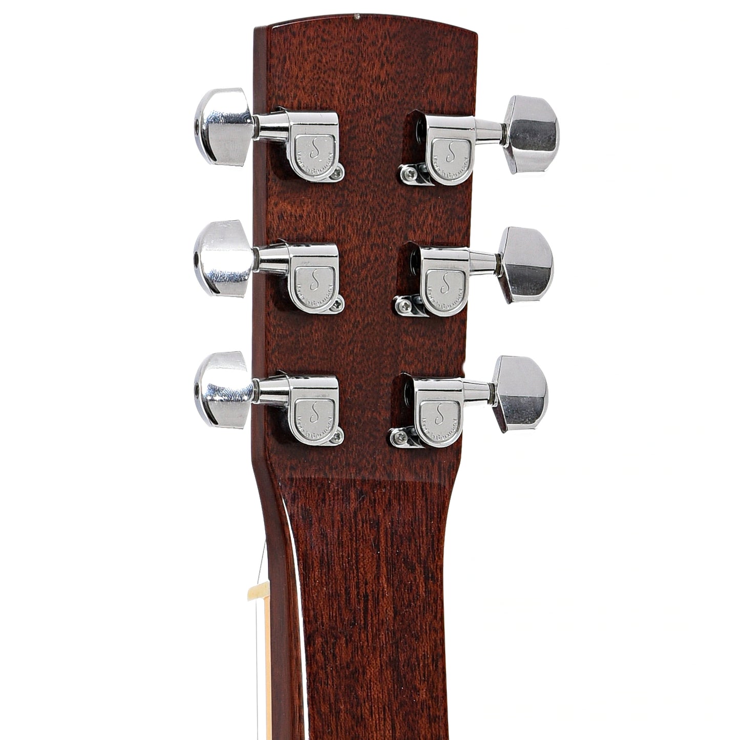 Back headstock of Beard Vintage R Squareneck Resonator Guitar