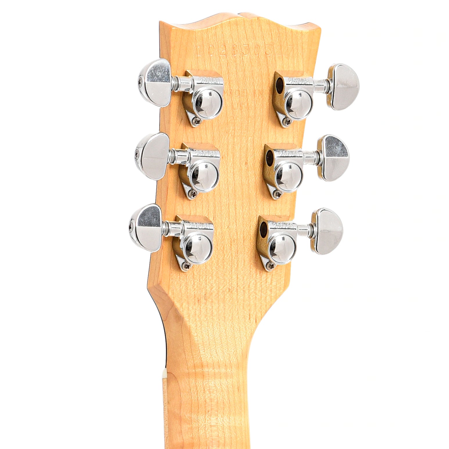 Back headstock of Gibson Music City Jr. with B-Bender Electric Guitar (2013)