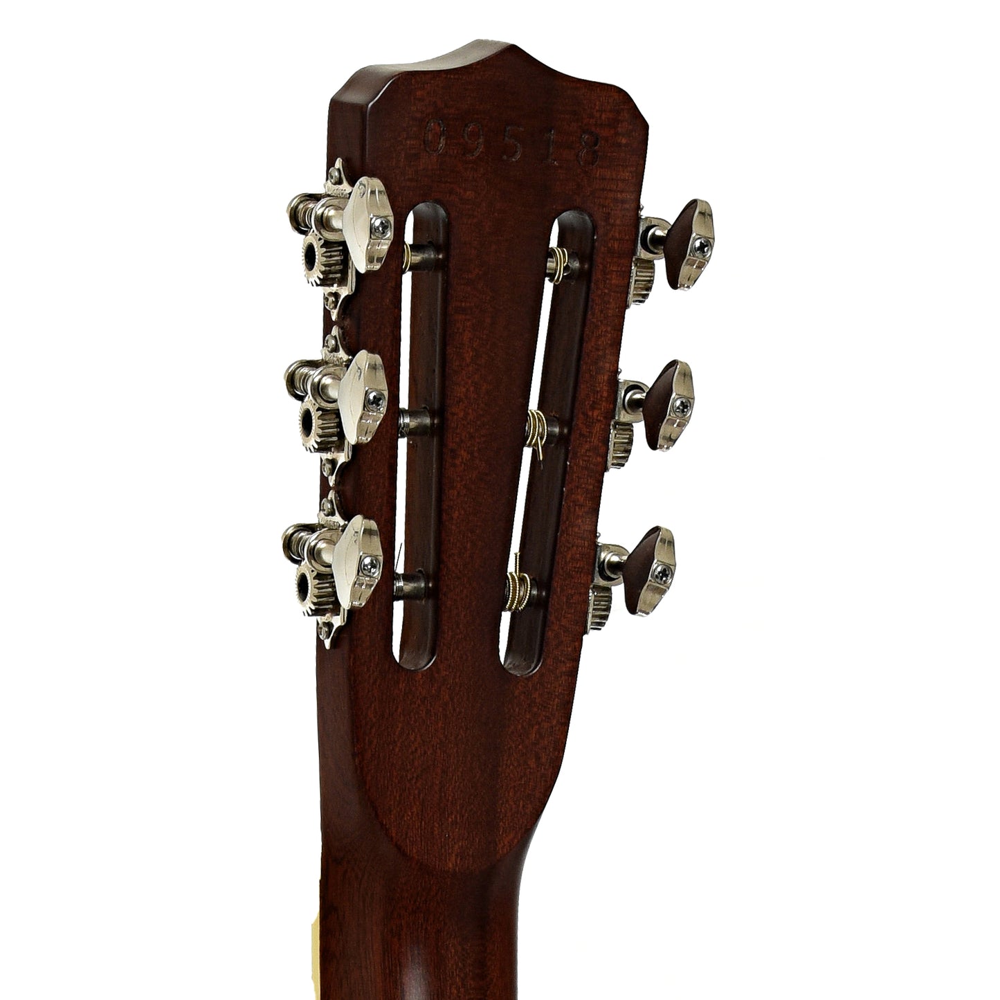 Tuners of Republic Resolian Relic Nickel Roundneck Resonator Guitar