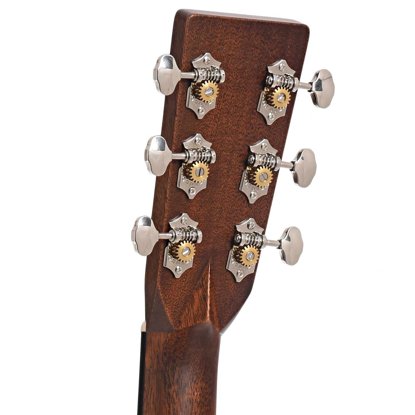 Tuners of Martin Custom Herringbone 28-Style 000 Guitar & Case, Thinner Adirondack Top