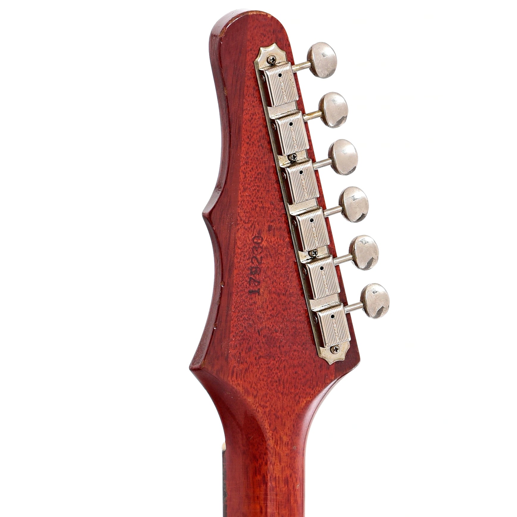 BAck headstock of Epiphone Wilshire Electric Guitar (1964)