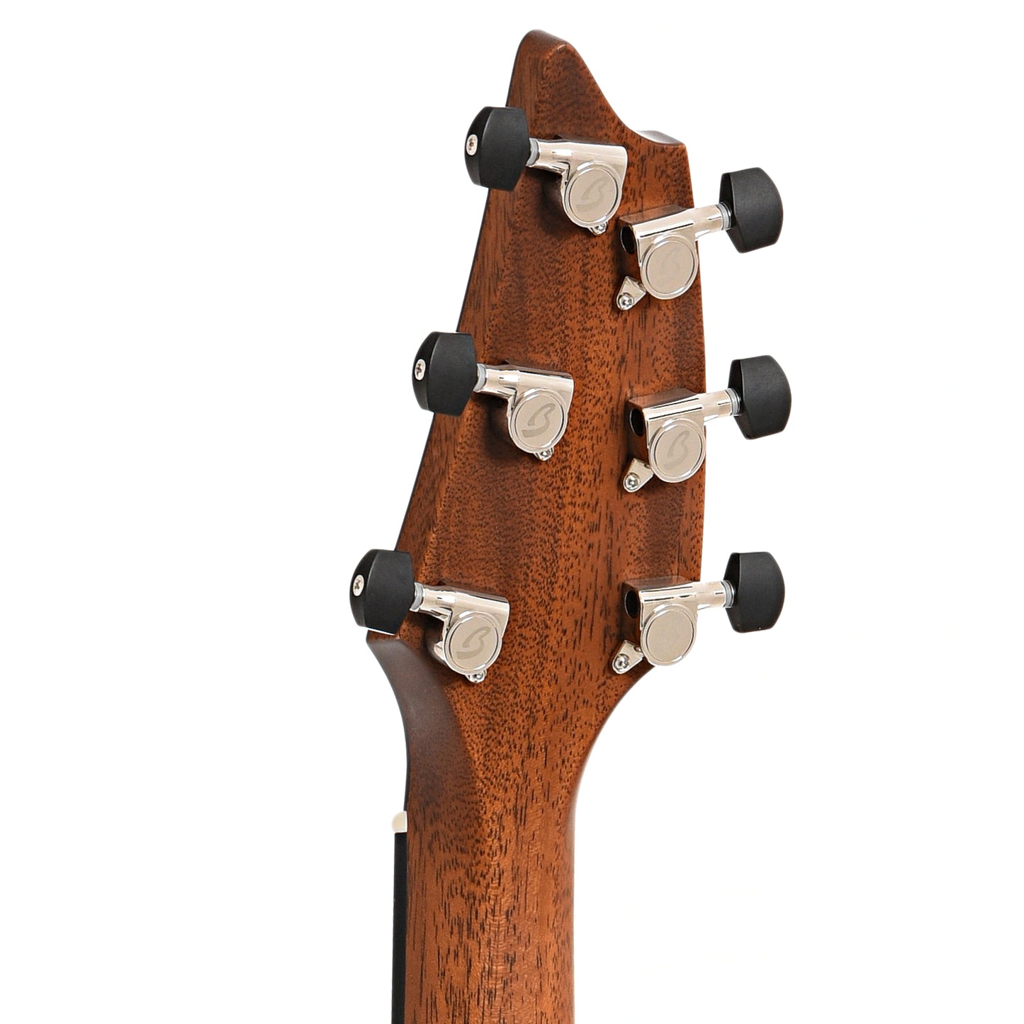 Back headstock of Breedlove Premier Concert Thinline Edgeburst CE Acoustic-Electric Guitar