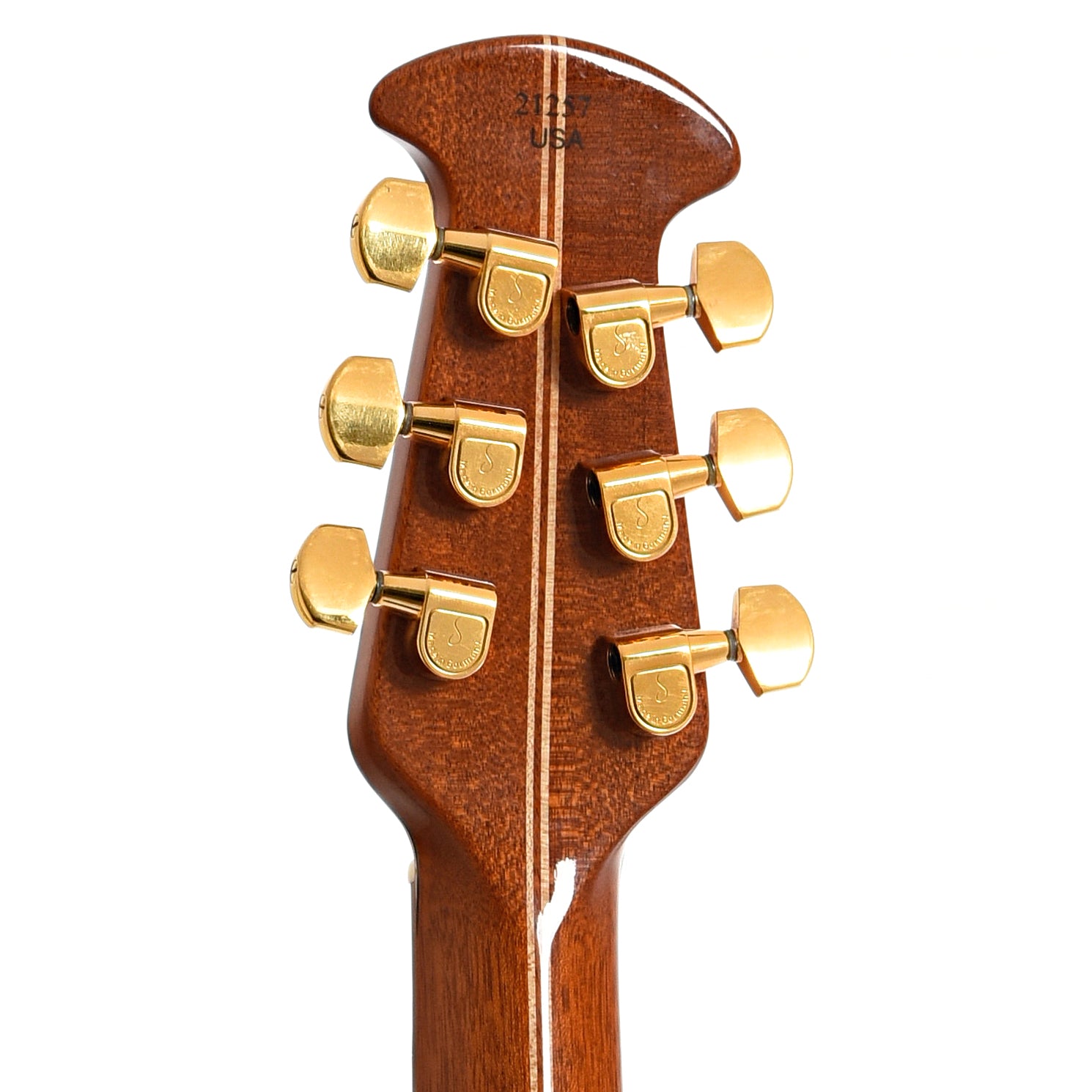 Back headstock of Ovation Adamas 1581 Reissue Acoustic