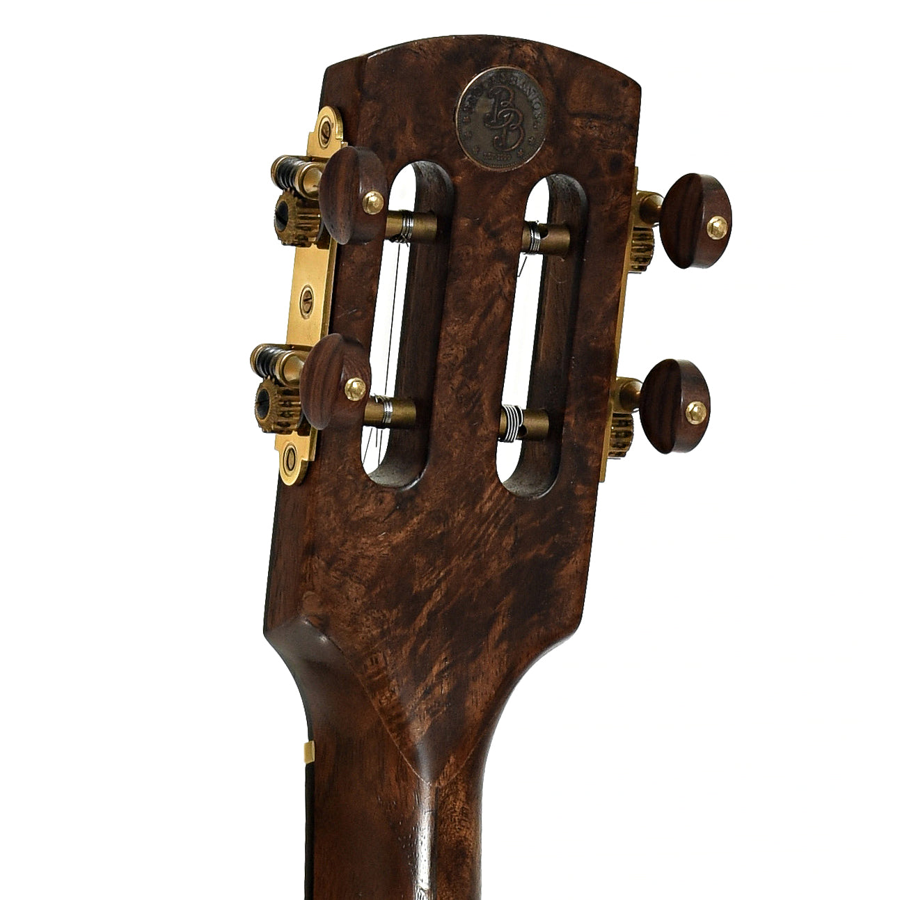 Tuners of Brooks Masten Silverspun Custom Walnut 12" Openback Banjo