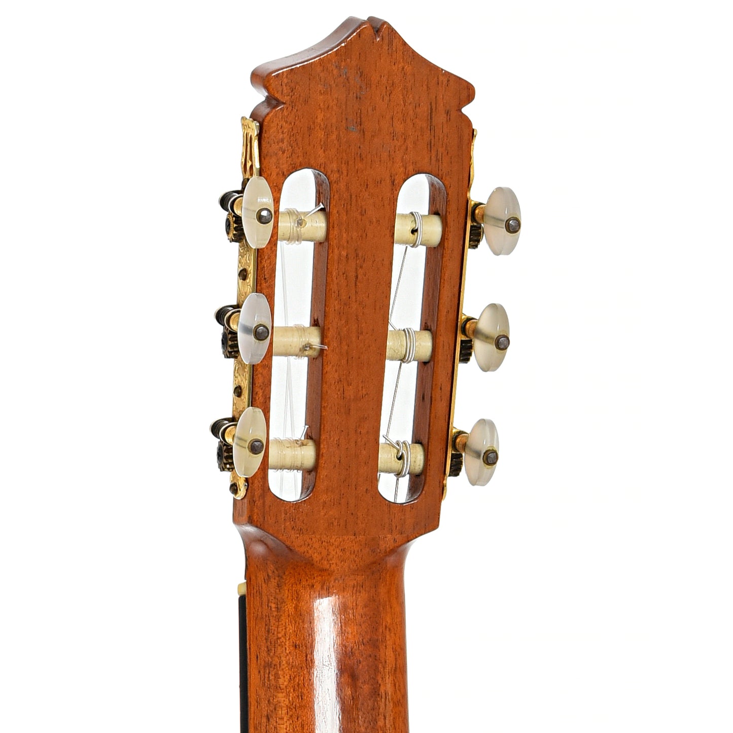 Back headstock of Juan Alvarez Classical Guitar (1969)
