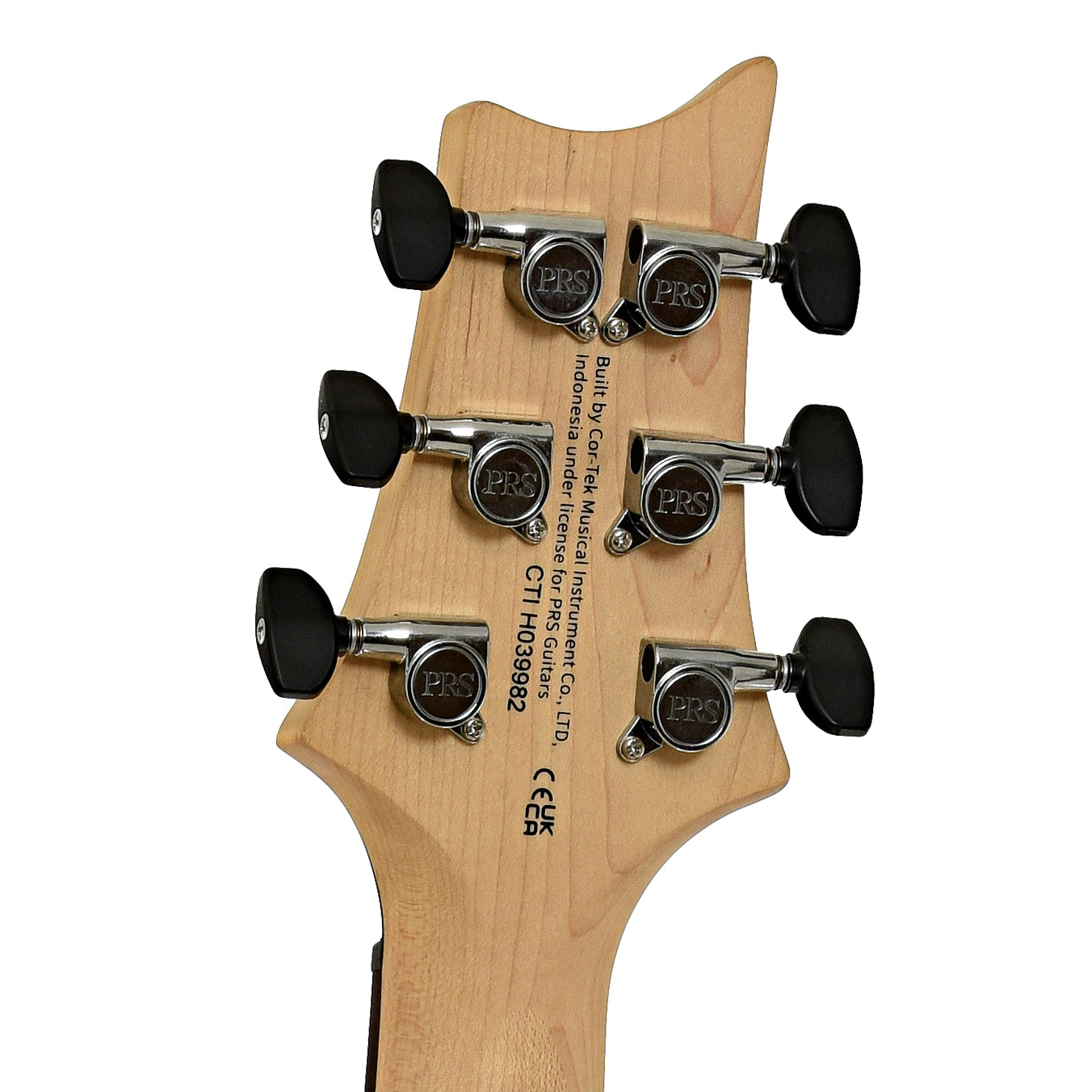 Tuners of PRS SE CE 24 Standard Satin Stoptail Metallic Gold Electric Guitar 