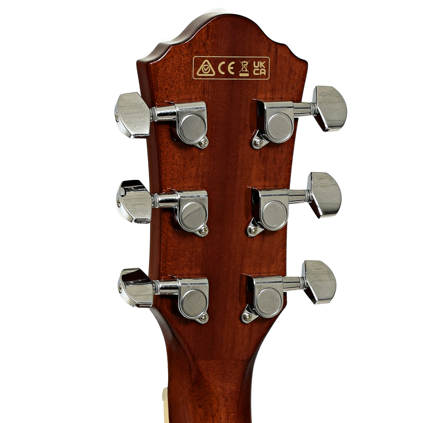 Tuners of Ibanez AEG7MH Grand Concert Acoustic-Electric Guitar, Violin Sunburst High Gloss 