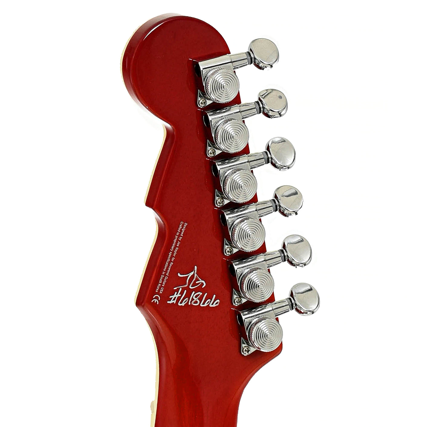 Tuners of Reverend Warhawk DAW Electric Guitar, Transparent Cherry