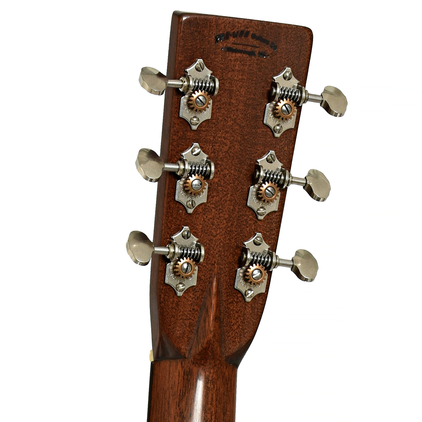 Tuners of Pre-War Guitars Co. Herringbone Brazilian Rosewood Dreadnought Acoustic Guitar, Level 1 Aging