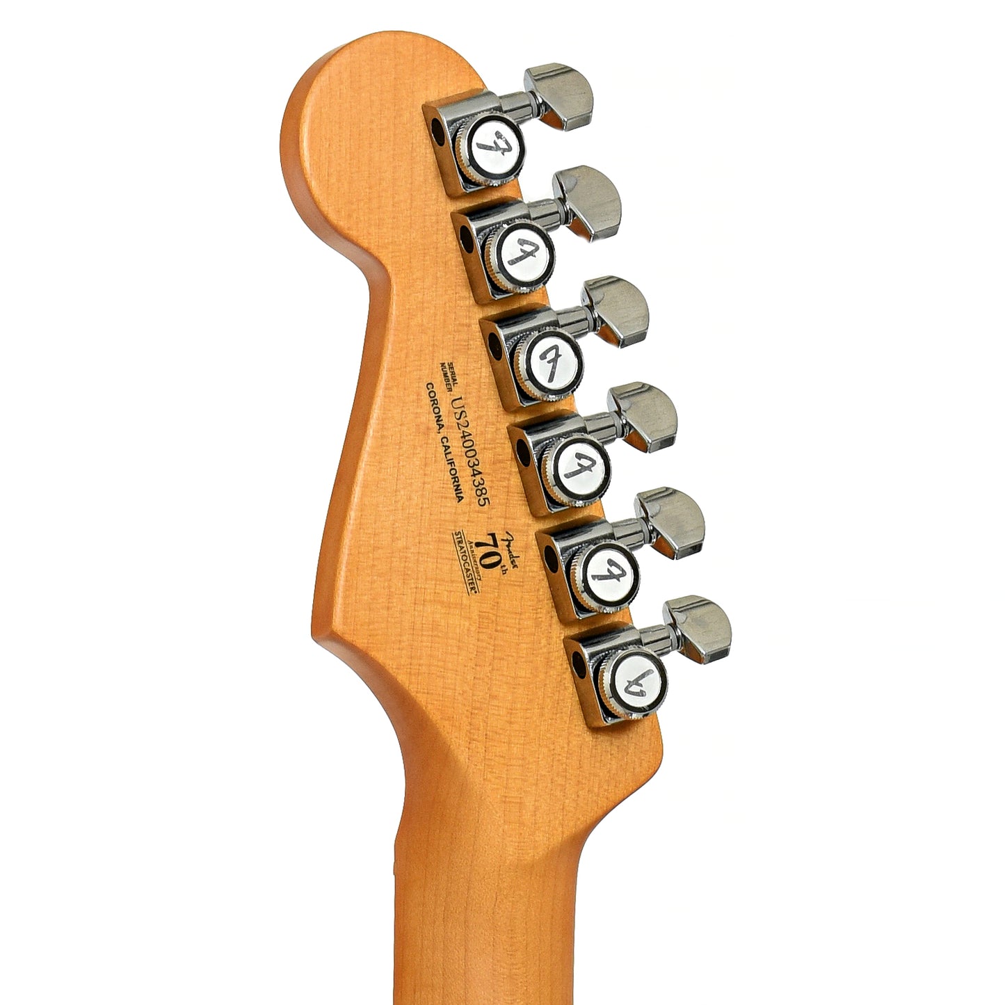 Tuners of Fender American Ultra II Stratocaster Electric Guitar & Case, Sinister Red