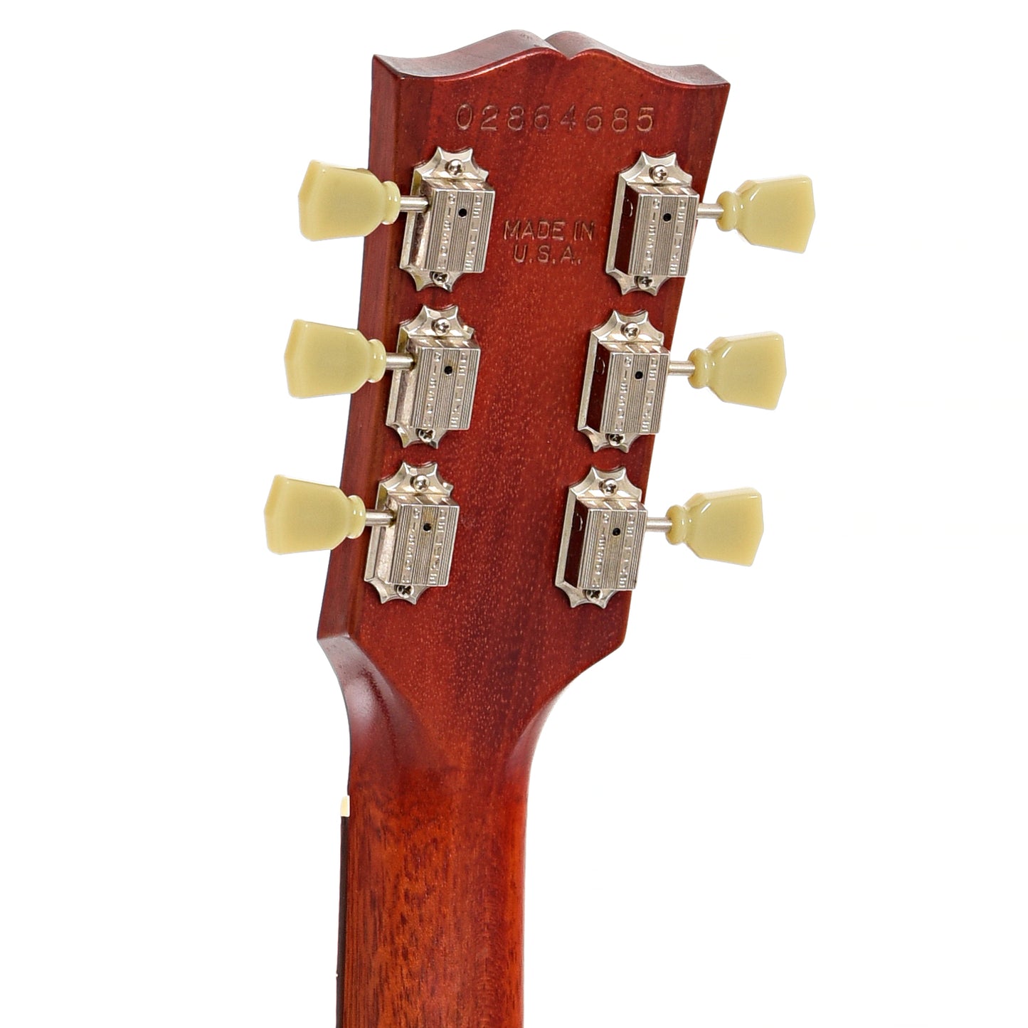 Back headstock of Gibson Faded Les Paul Studio Electric Guitar (2004)
