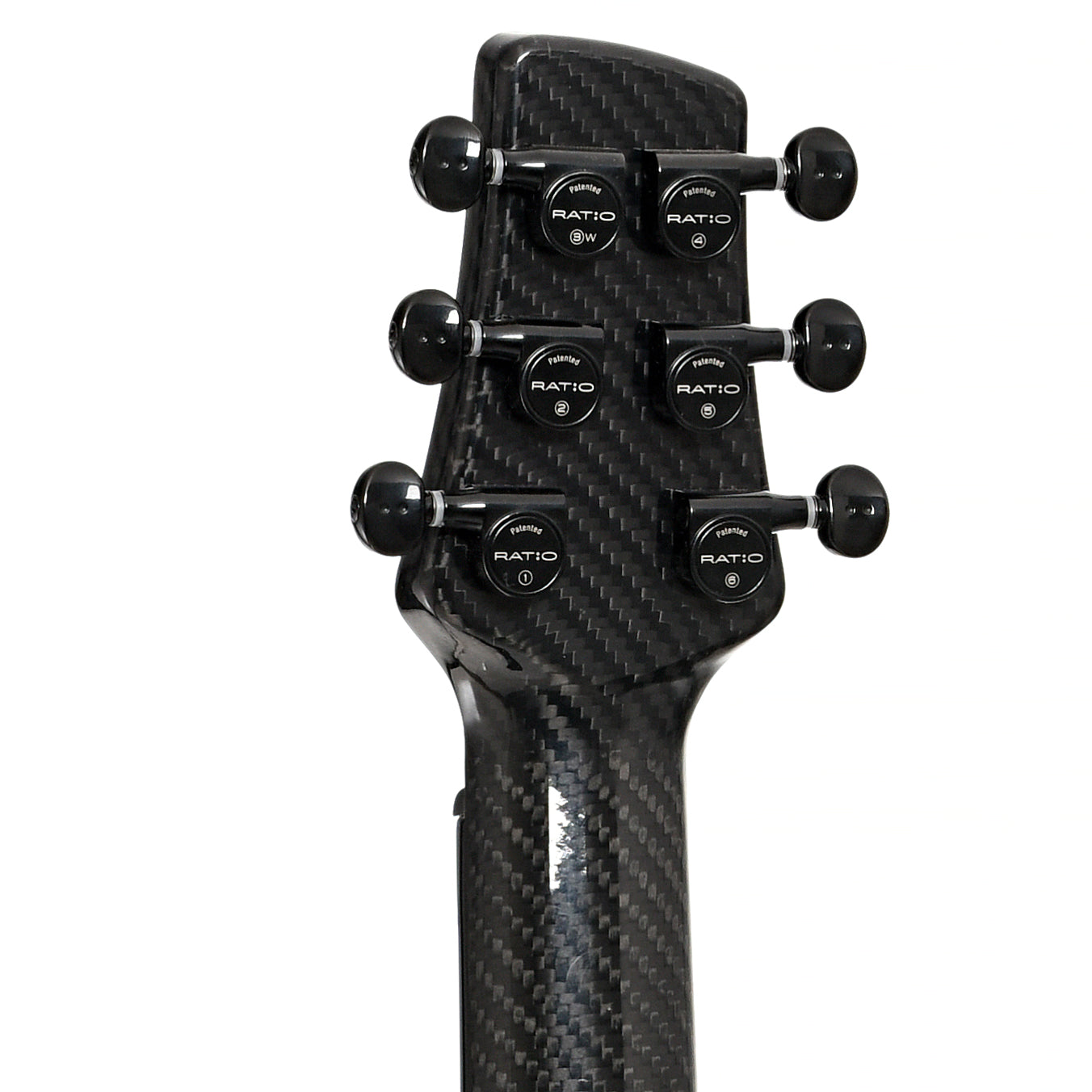 Back headstock of KLOS Guitars Grand Cutaway Full Carbon Acoustic-Electric Guitar