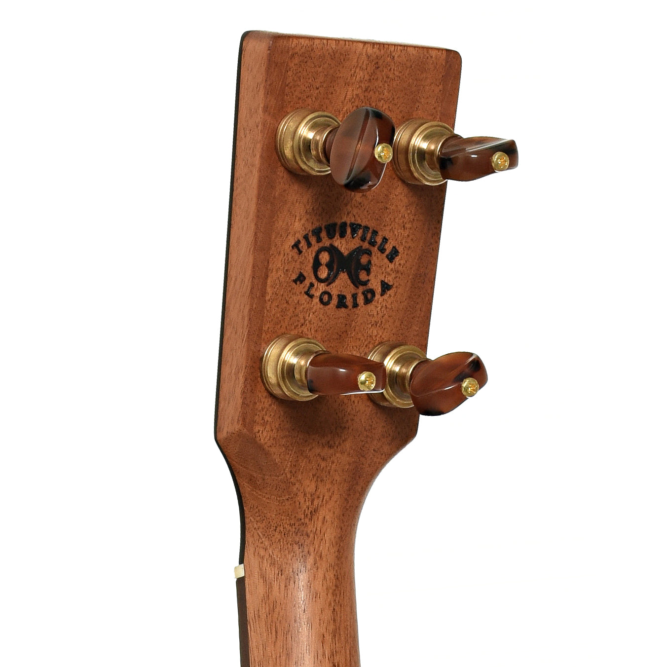 Tuners of Ome Tupelo 11in Openback Banjo, Mahogany Neck