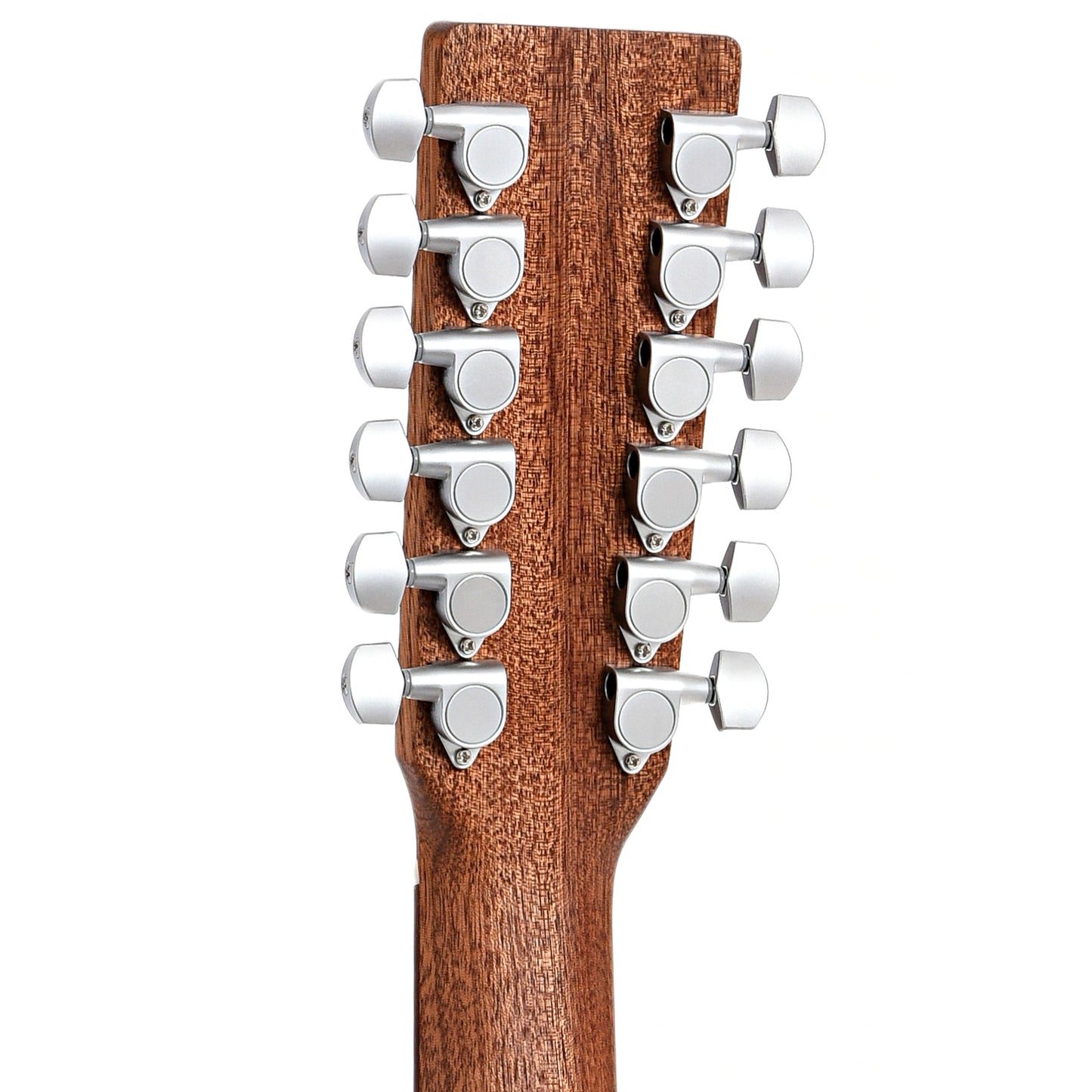 Back headstock of Martin D-X2E Brazilian Rosewood 12-String Acoustic 