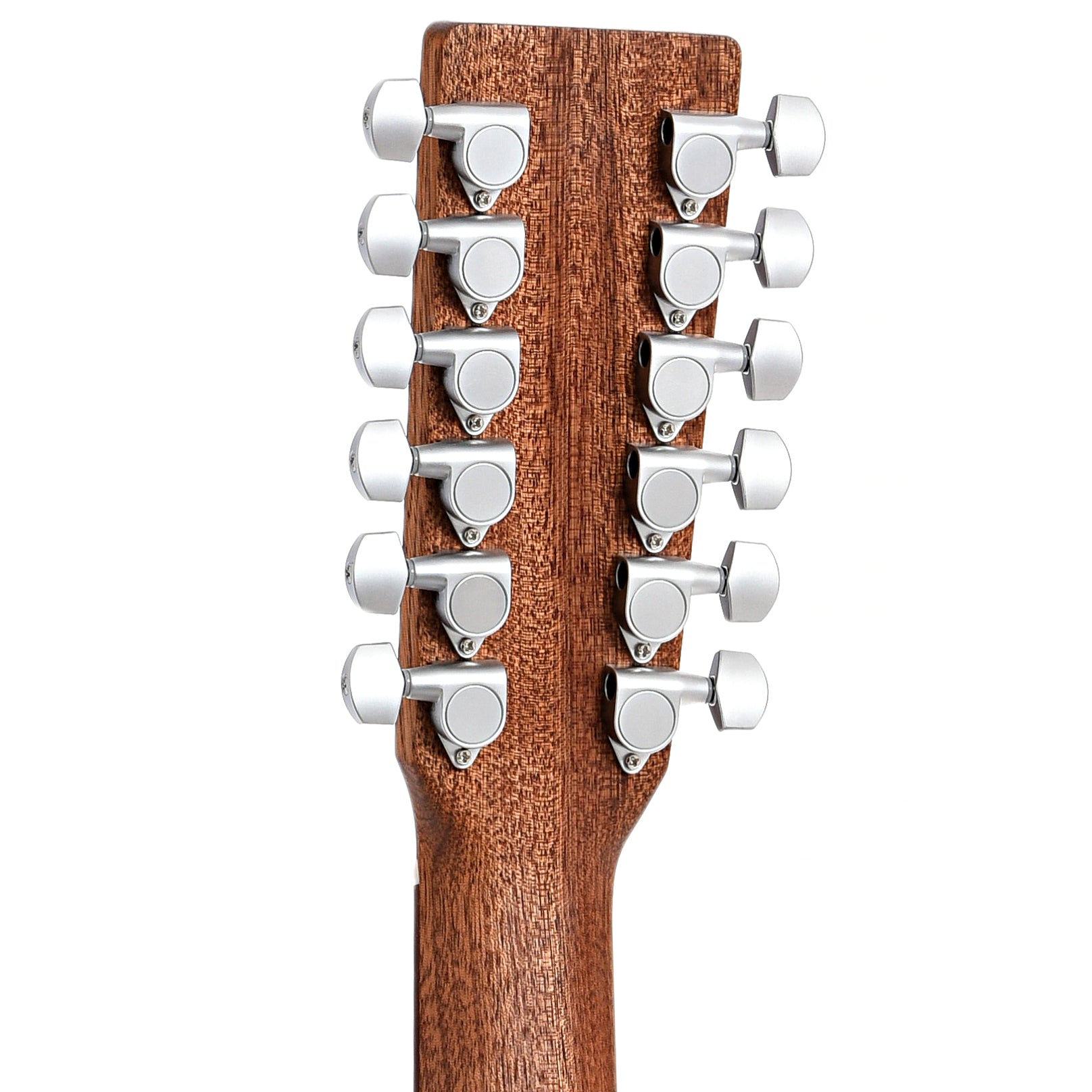 Back headstock of Martin D-X2E Brazilian Rosewood 12-String Acoustic 
