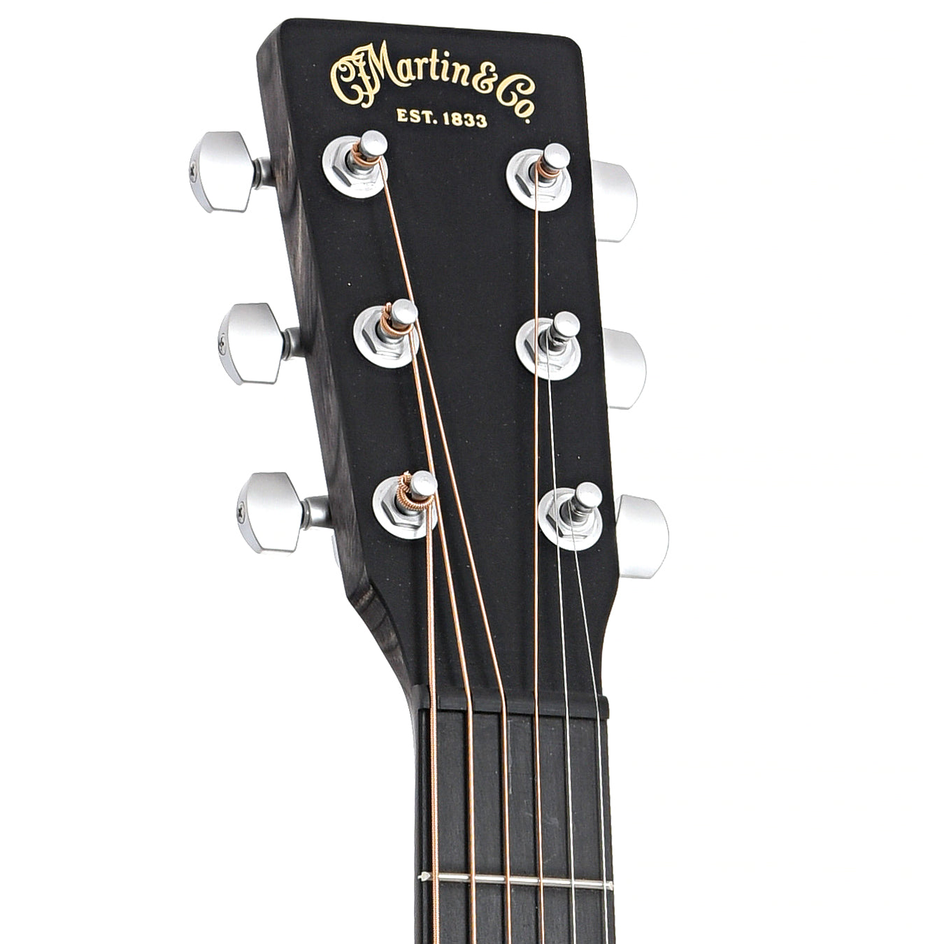 Front headstock of Martin GPC-X1E Black Acoustic Guitar