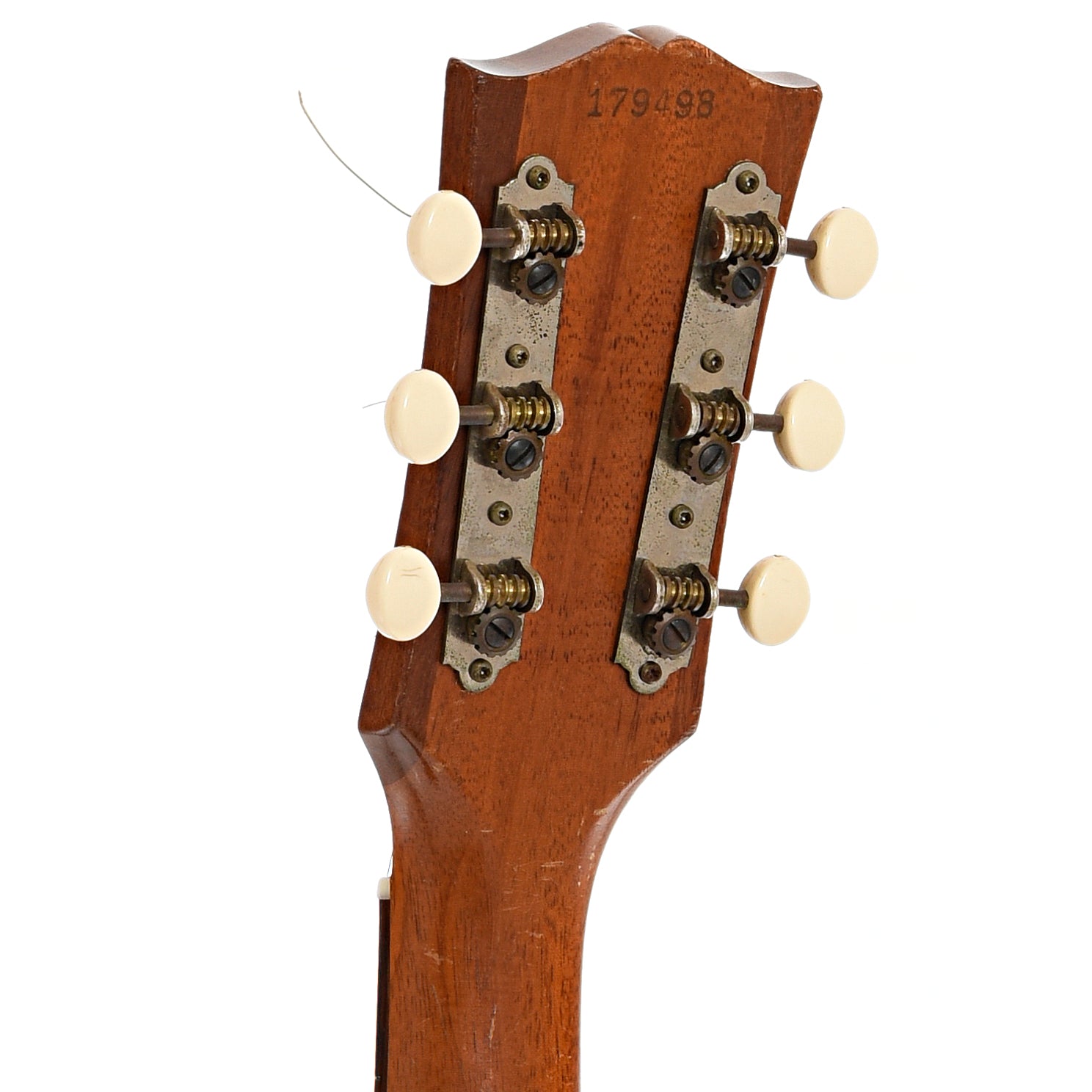 Back headstock of  Gibson LG-0 Acoustic Guitar