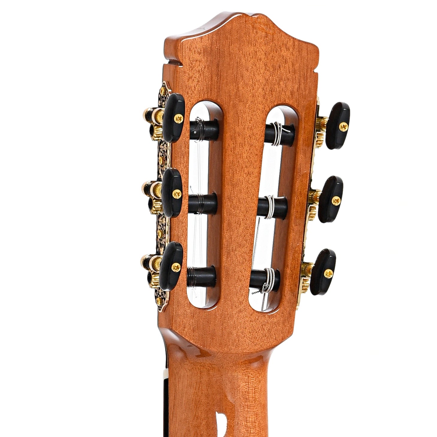 Back headstock of Cordoba C7 Classical Guitar
