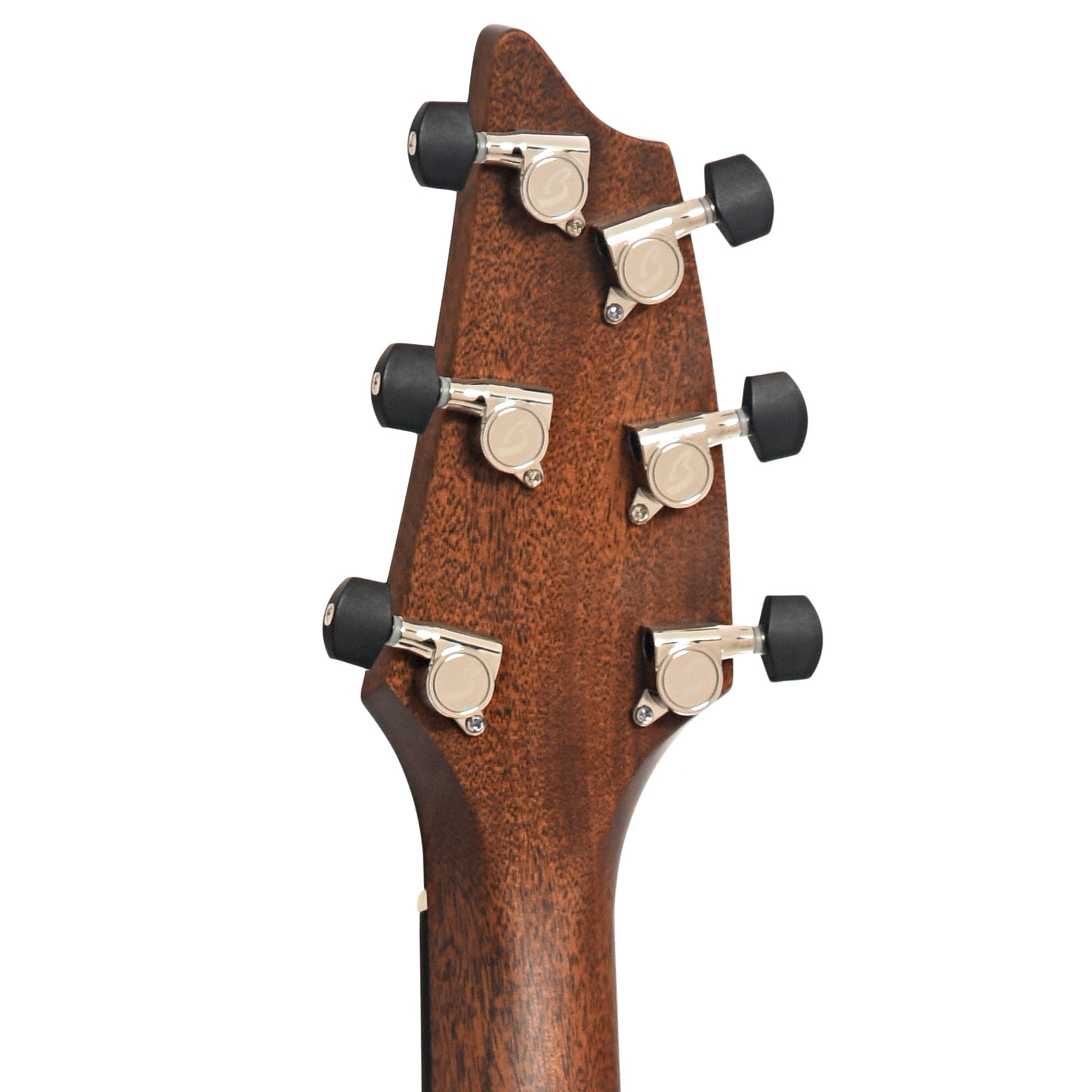 Back headstock of Breedlove Premier Companion Edgeburst CE Redwood-EI Rosewood Acoustic-Electric Guitar