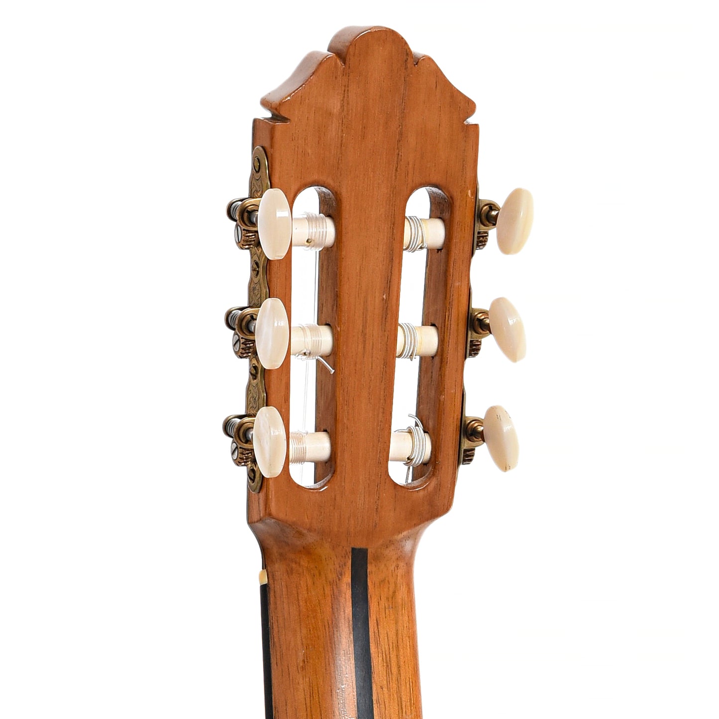 Back headstock of German Vazquez Rubio Classical Guitar (1994)