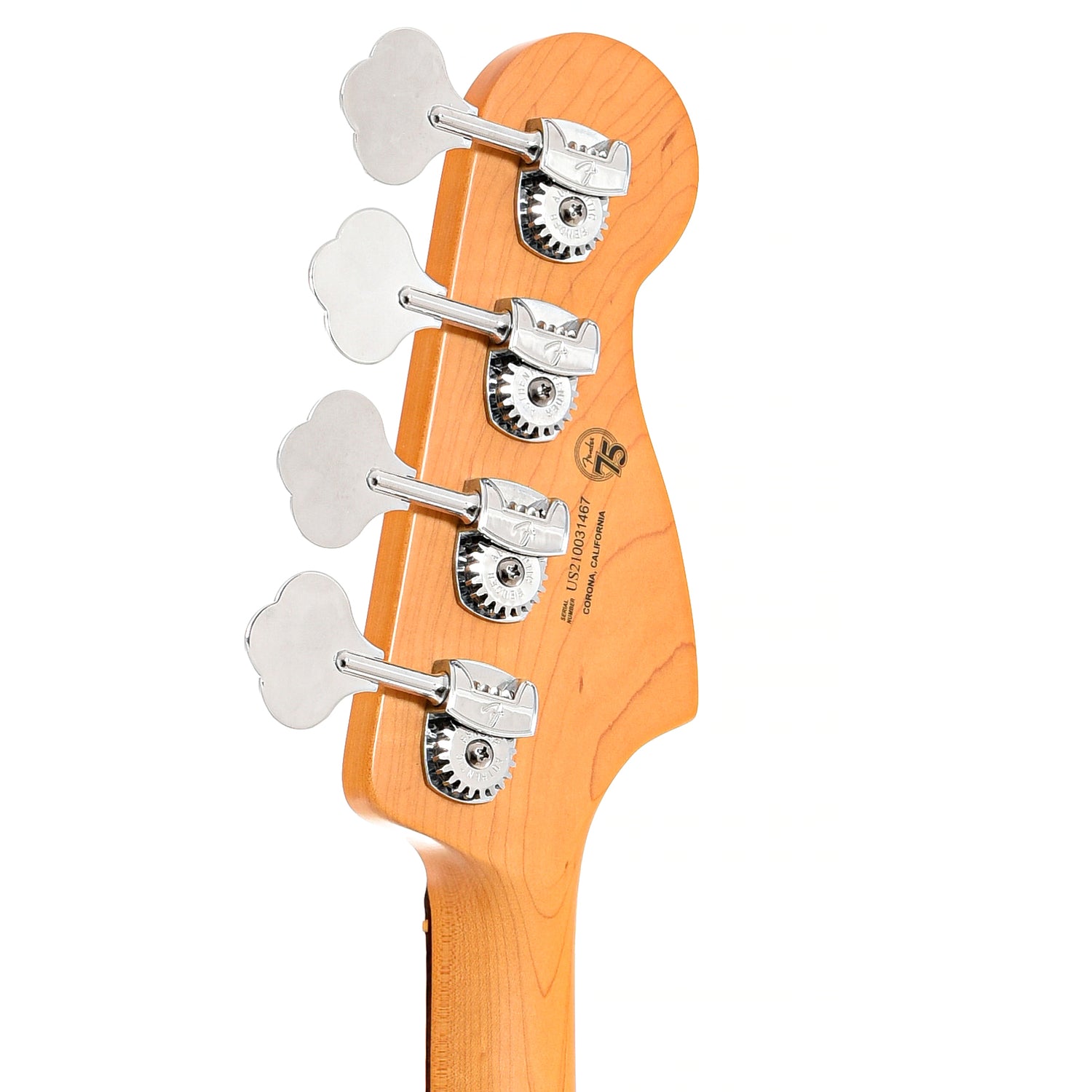 Back headstock of Fender American Professional II Precision LH