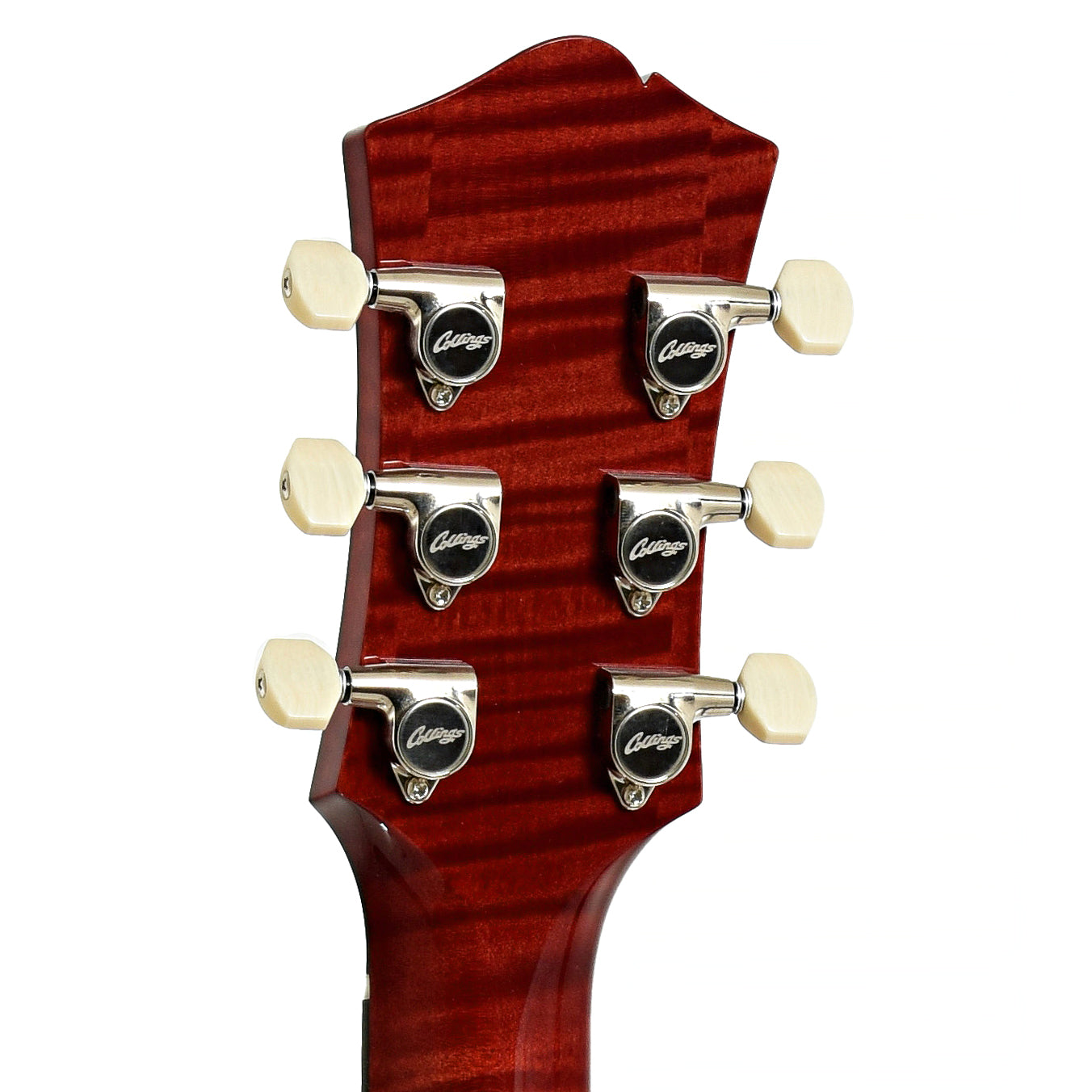 Tuners of Collings 620 SM LC Hollowbody Electric Guitar, Dark Cherry Sunburst