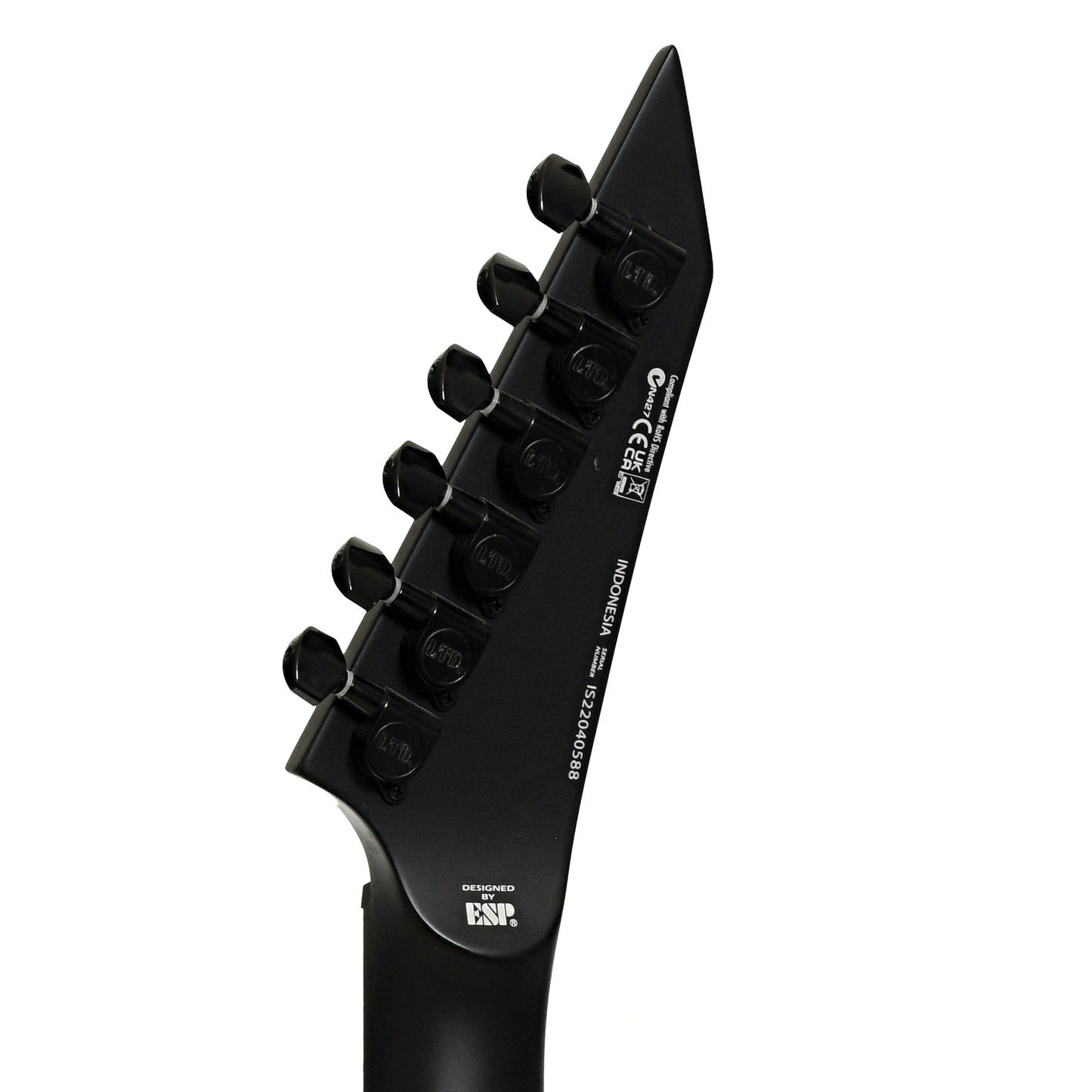 Tuners of ESP LTD M-201HT Electric Guitar, Black Satin