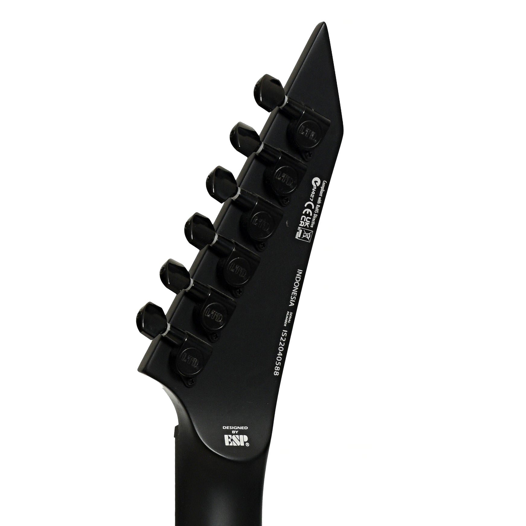 Tuners of ESP LTD M-201HT Electric Guitar, Black Satin