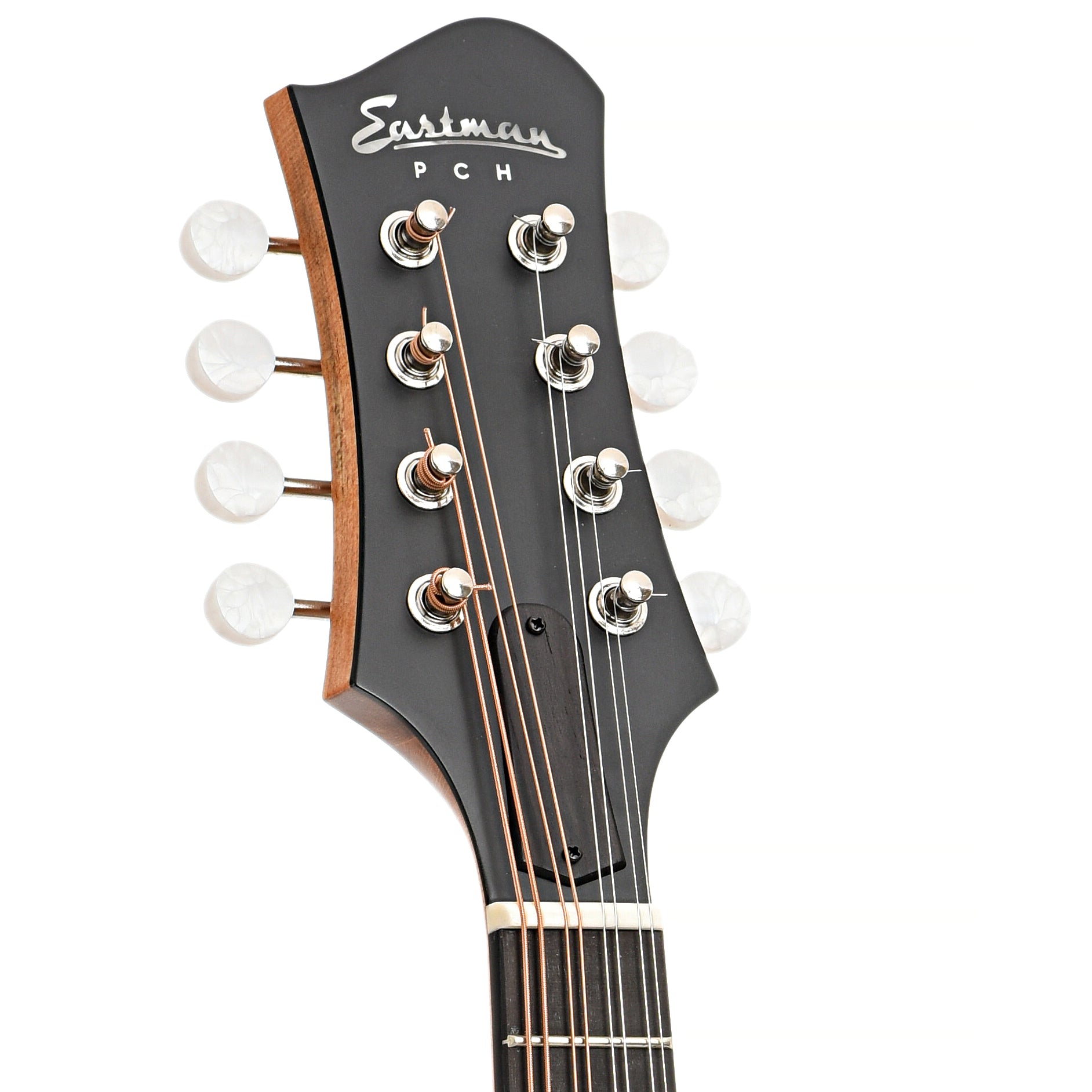 Front headstock of Eastman PCH-M104 Mandolin, Natural