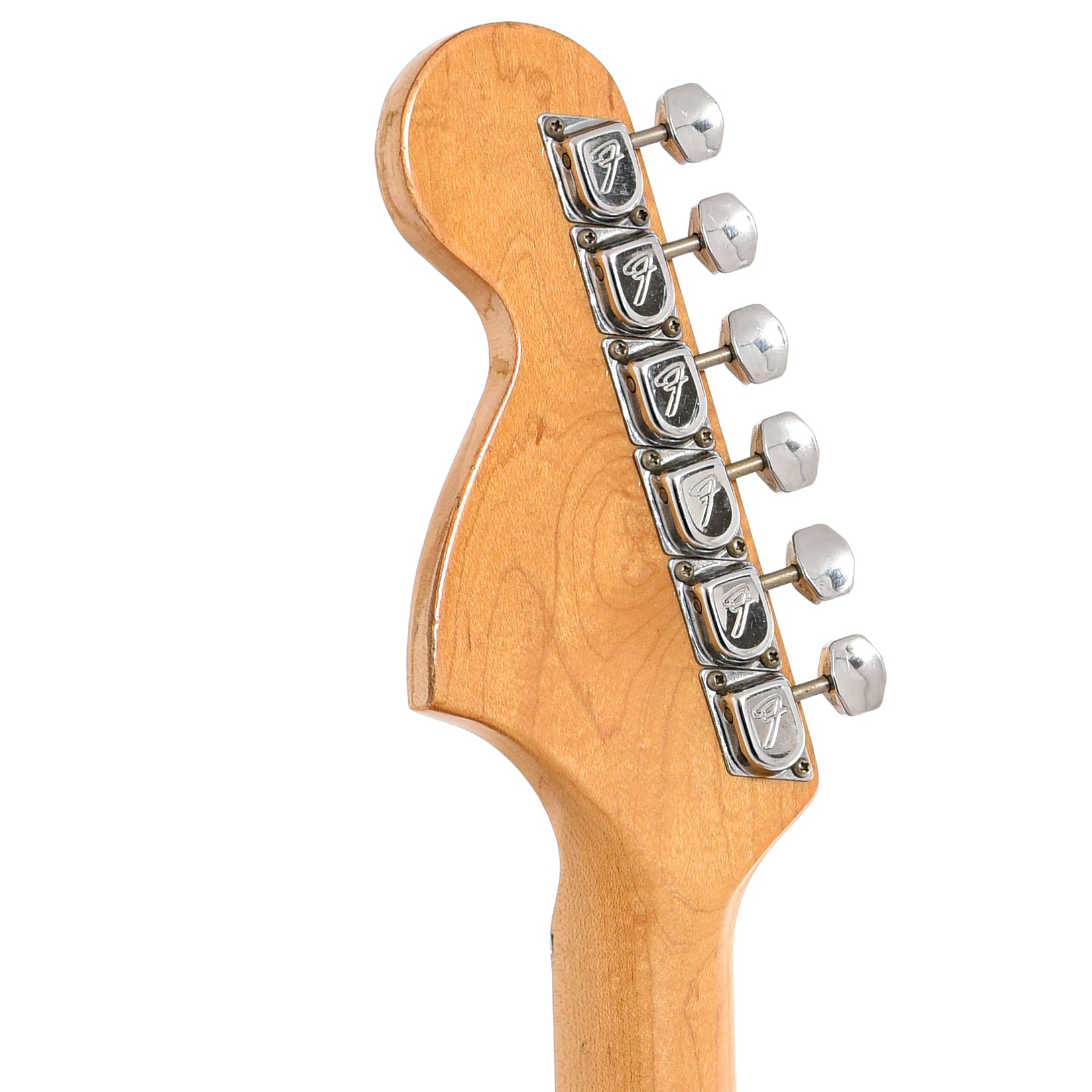 Back headstock of Fender Stratocaster Electric Guitar