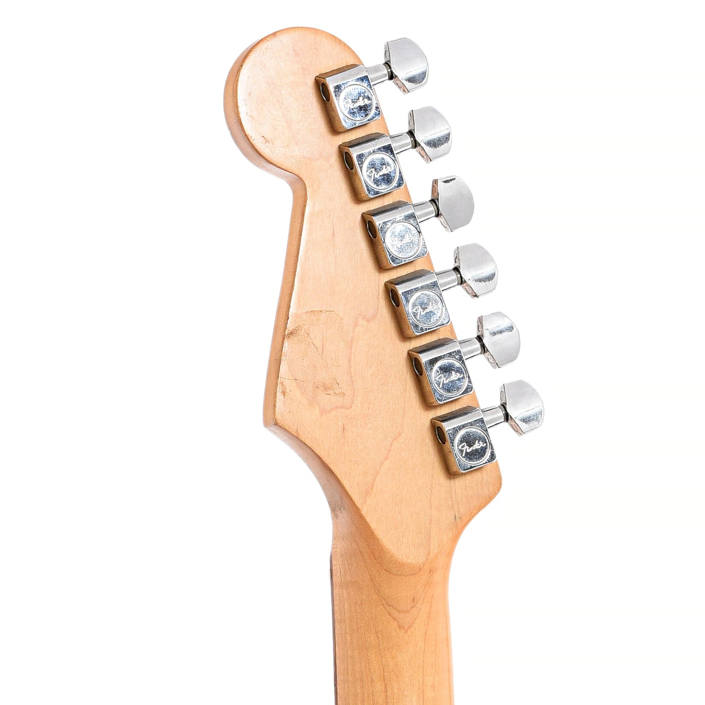 Back headstock of Fender Stratocaster Standard Electric Guitar (c.1992-93)