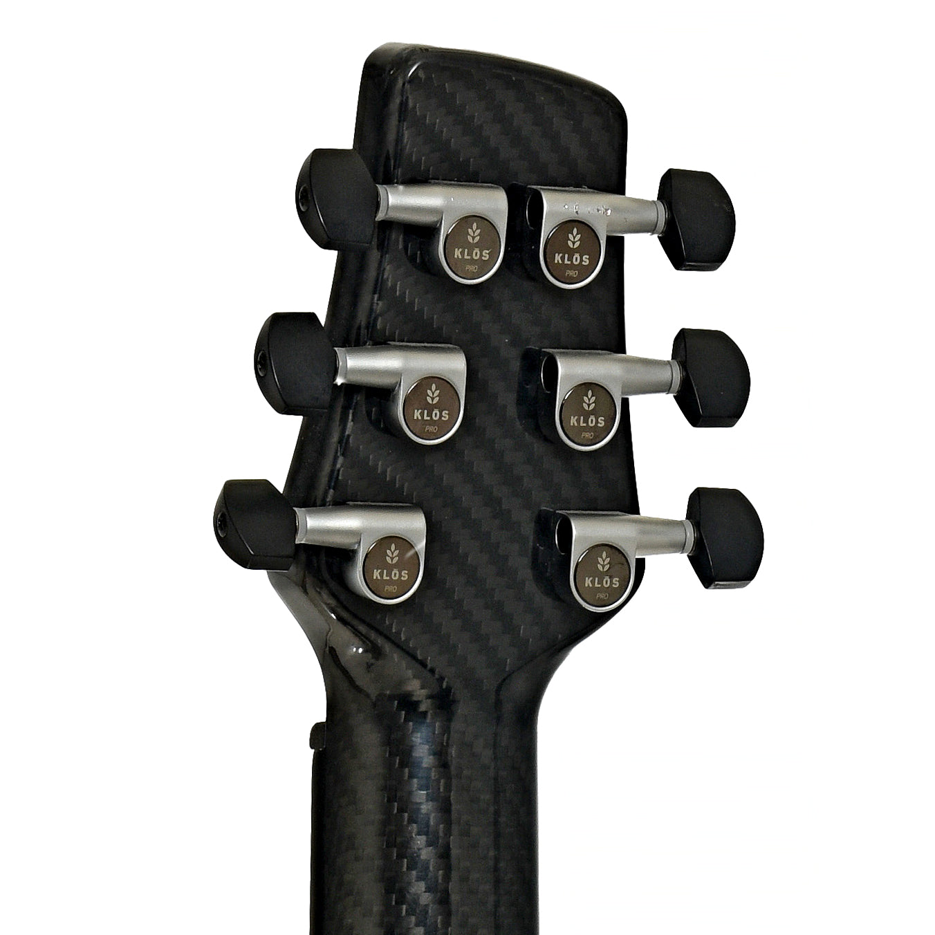 Tuners of KLOS Full Carbon Acoustic-Electric Travel Guitar, B-Stock
