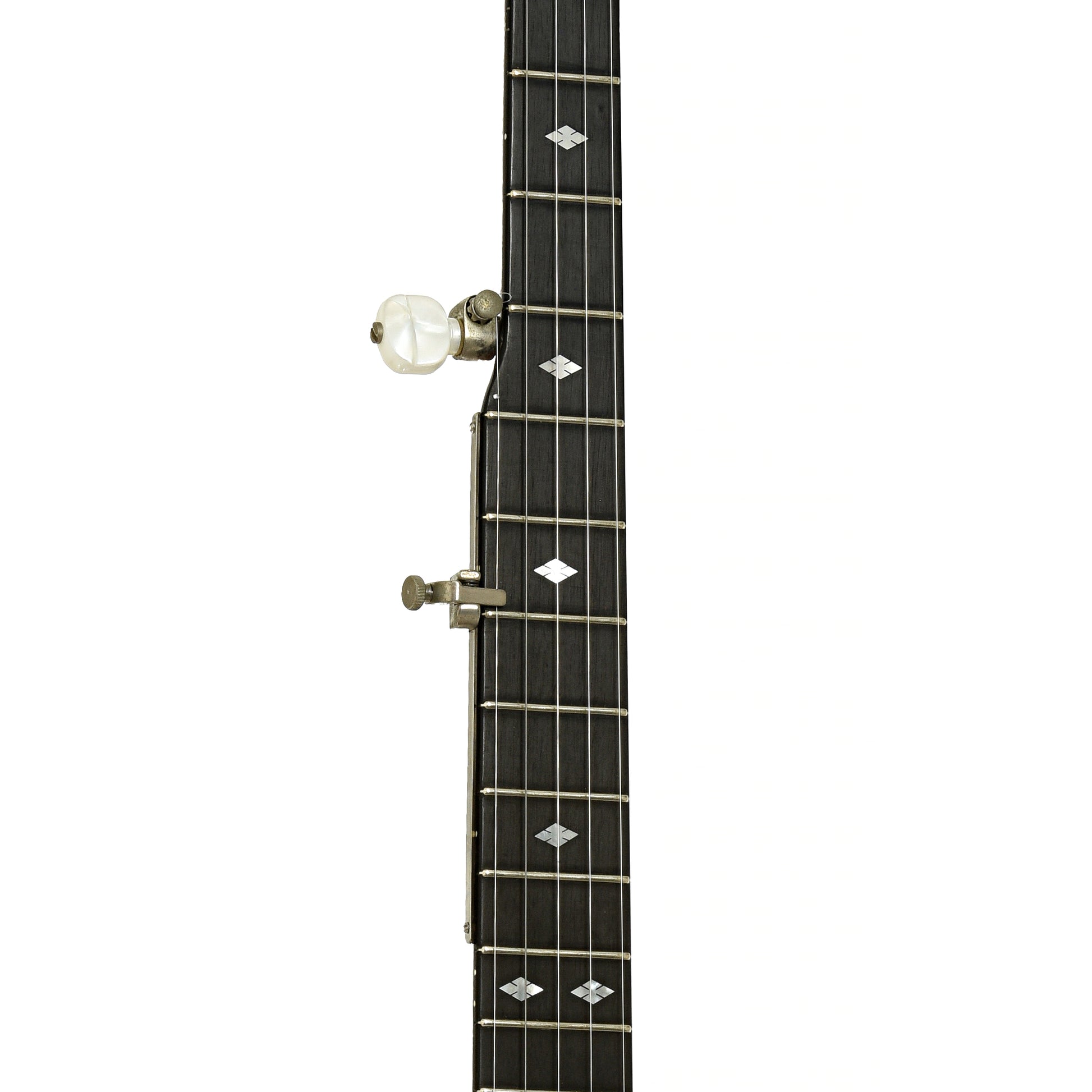 Fretboard of Deering Deluxe Resonator Banjo