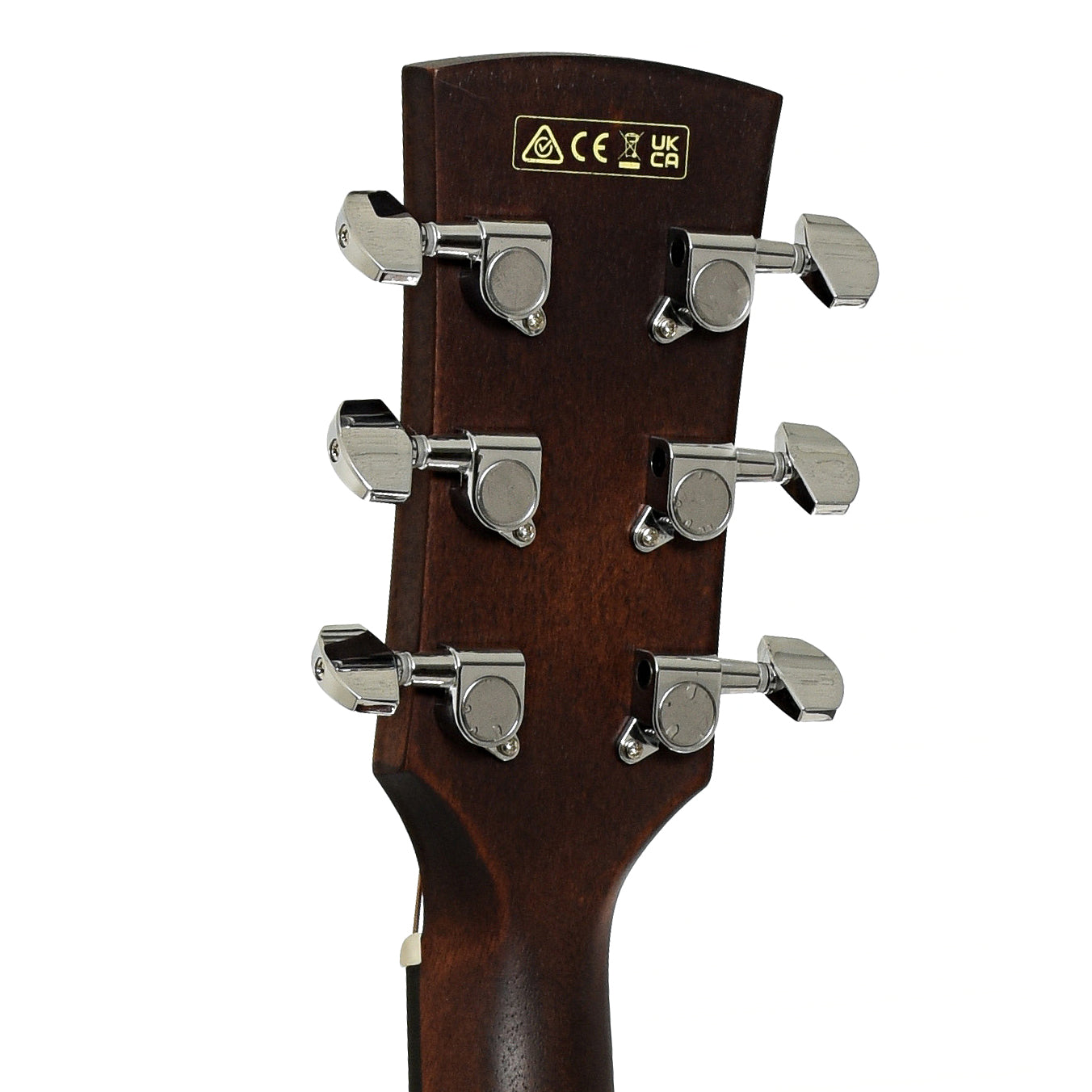 Tuners of Ibanez AW54LCE Artwood Left-Handed Dreadnought Acoustic-Electric, Open Pore Natural