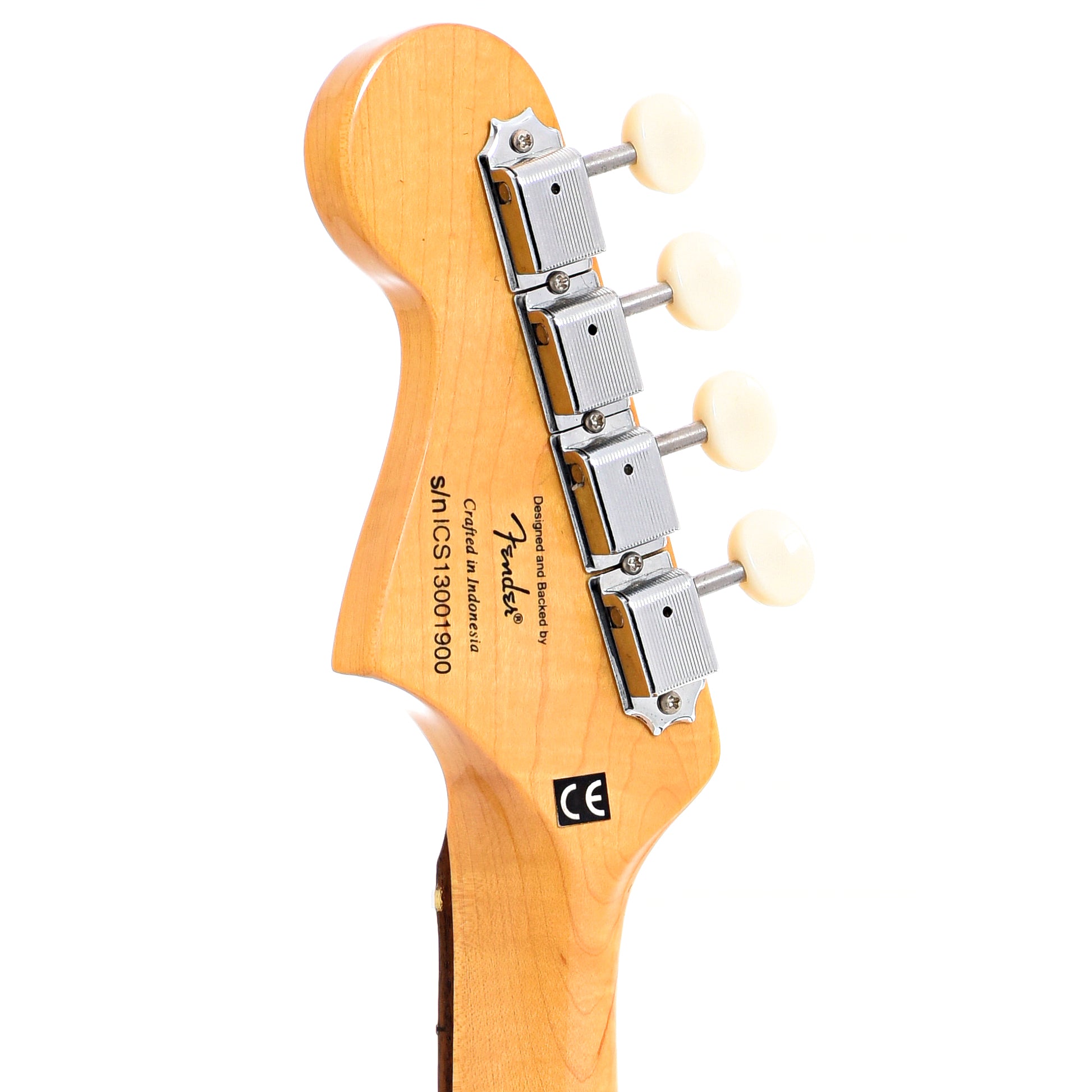Back headstock of Fender 1963 Reissue Mandocaster (2013)