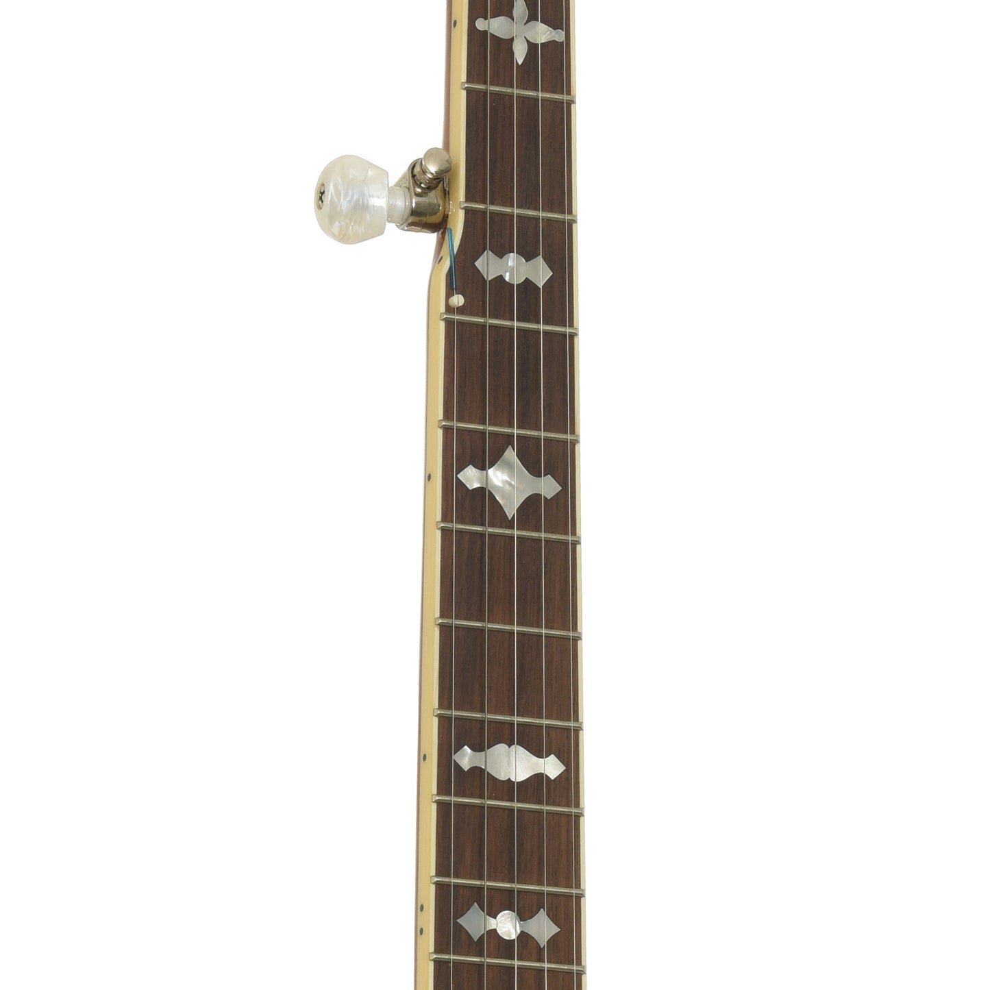Fretboard of Epiphone Mastertone Classic Resonator Banjo