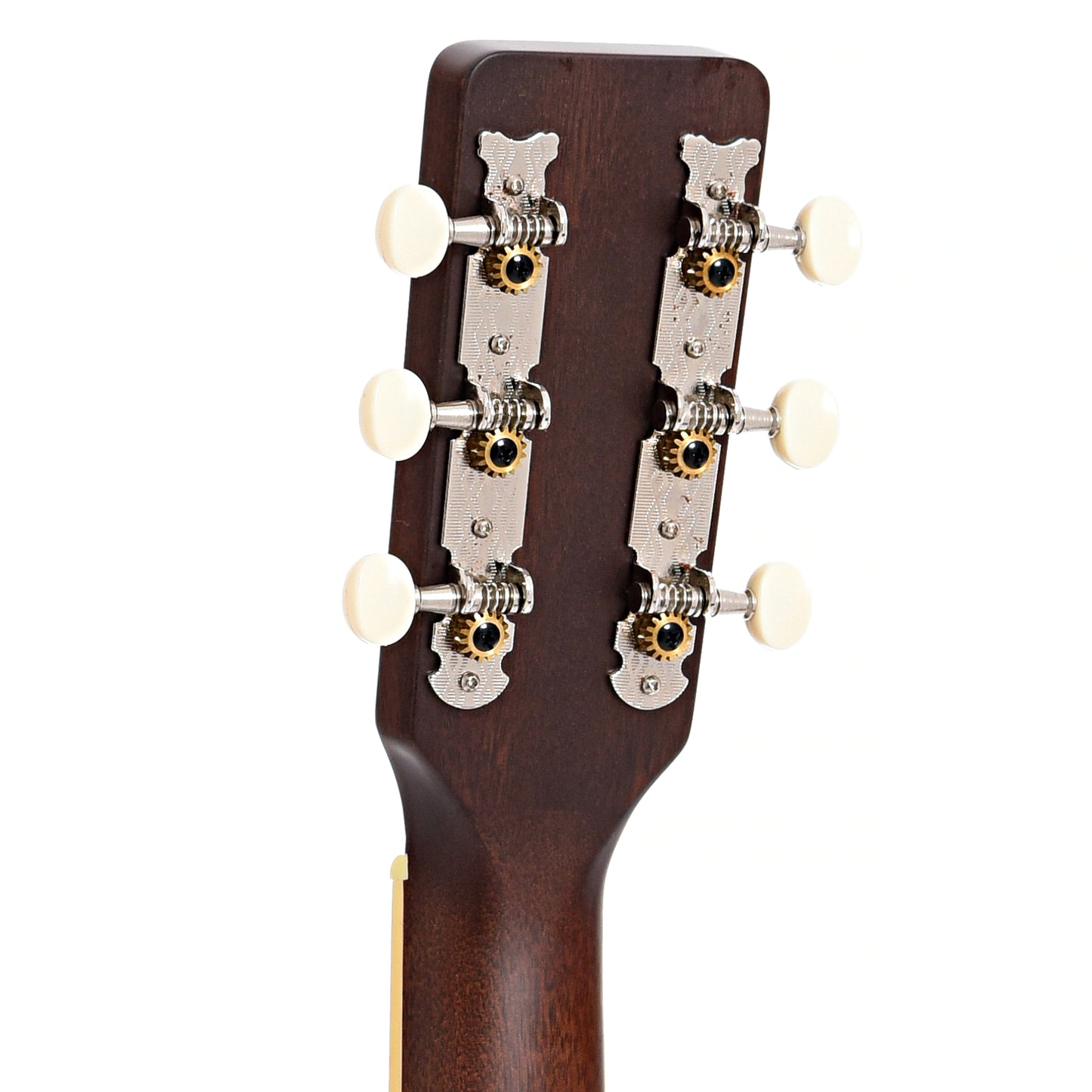 Back headstock of Gretsch Jim Dandy Parlor Acoustic Guitar, Frontier Stain