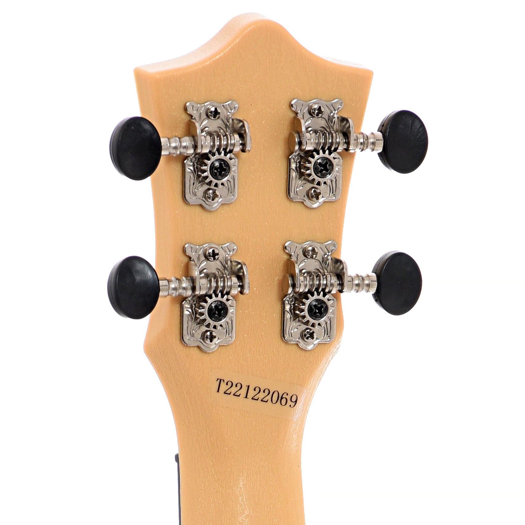 Back headstock of Flight Travel Series TUS65 Ruby Soprano Uke