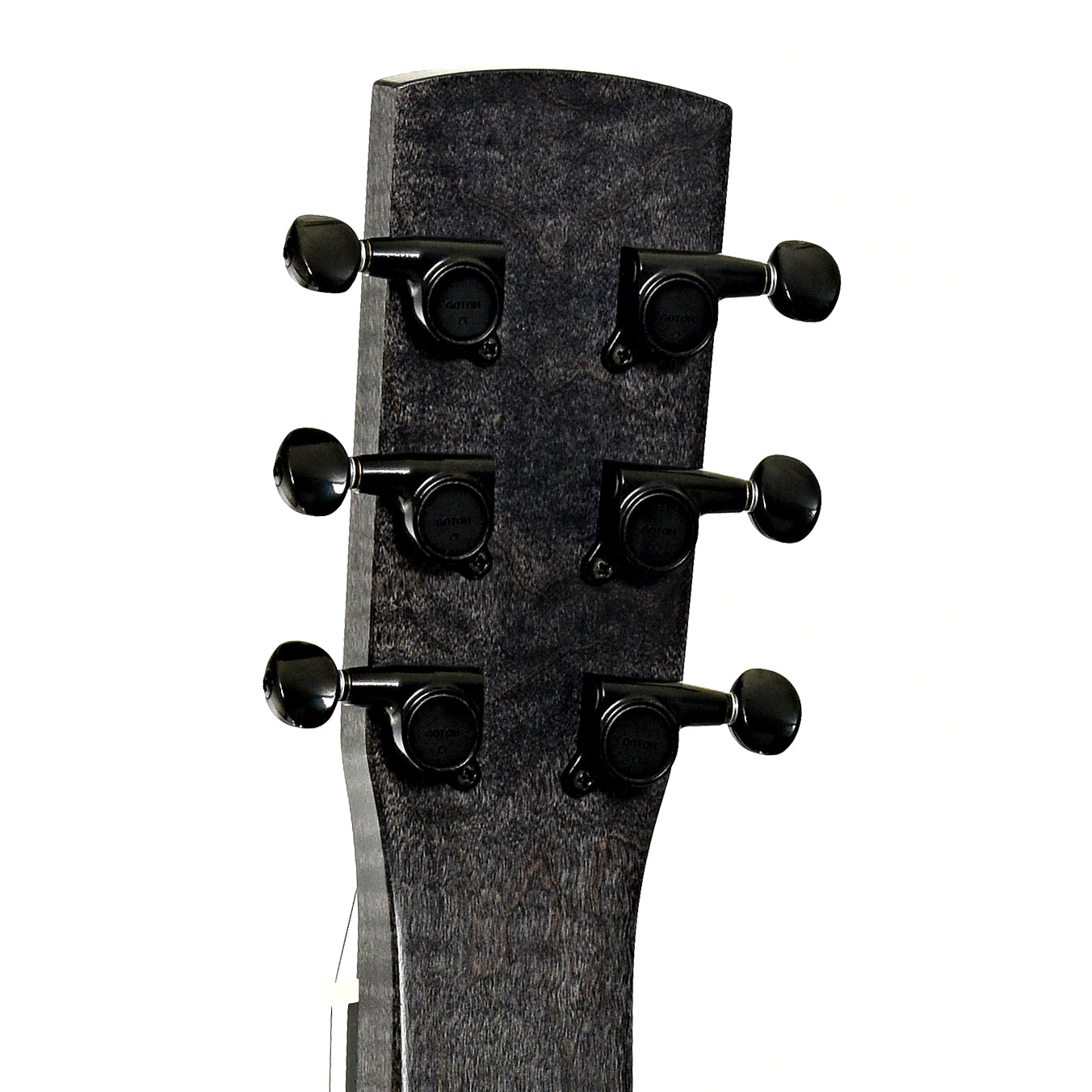 Tuners of Beard Trailhead Squareneck Resonator Guitar Black Ice Finish