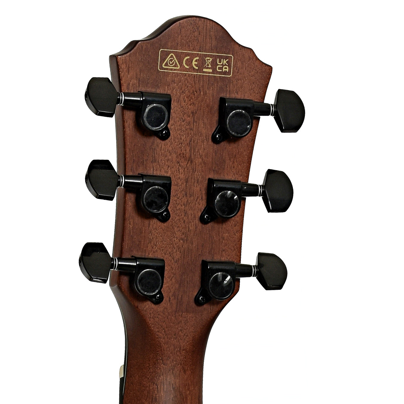Tuners of Ibanez AEWC32FM Thinline Acoustic-Electric Guitar Amber Sunset Fade