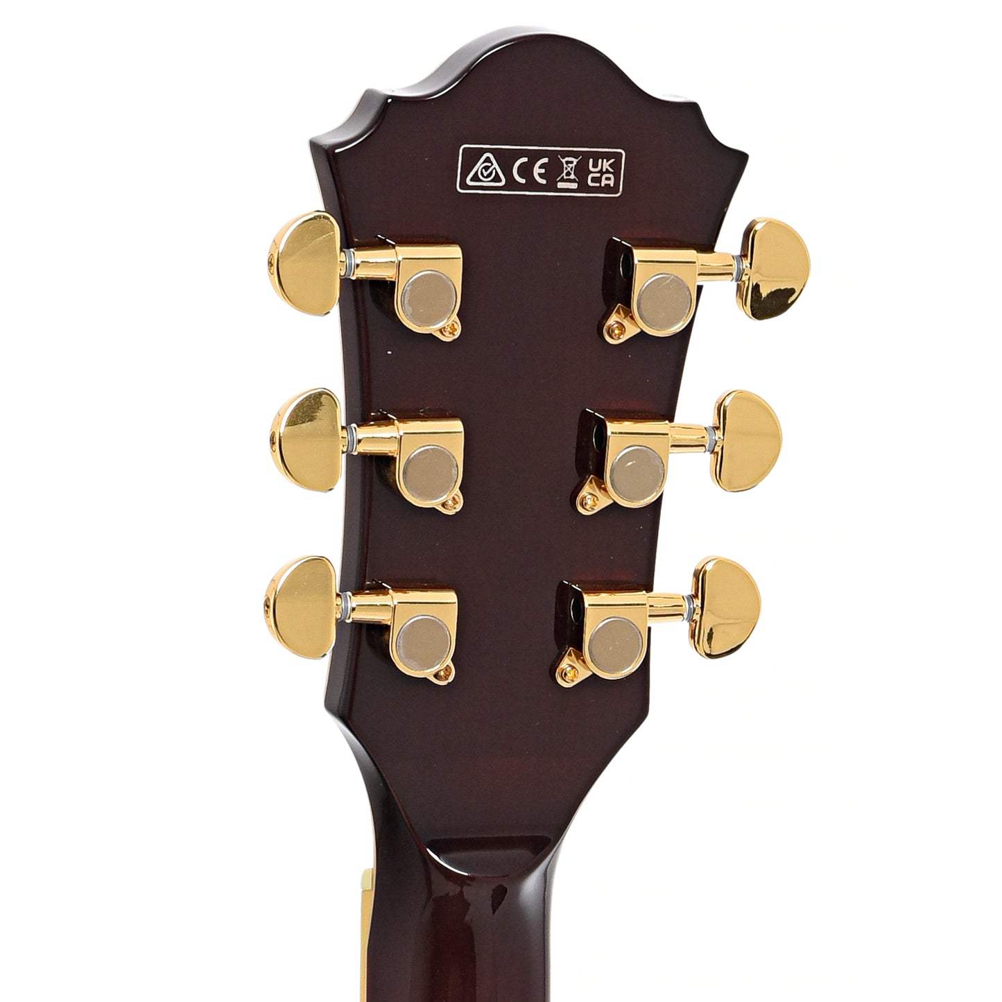 Back headstock of Ibanez Artcore Expressionist AG95K Hollowbody Guitar, Natural