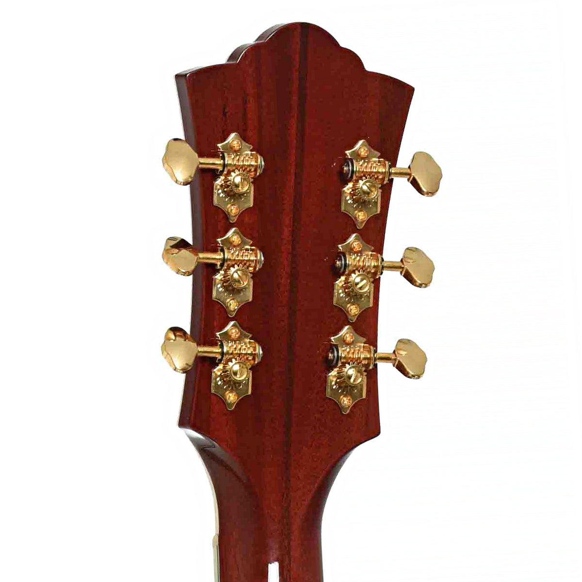 Tuners of Guild USA D-55 Dreadnought Acoustic Guitar, Natural
