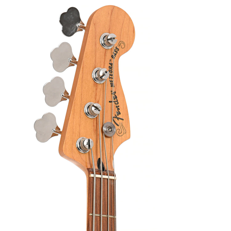 Front headstock of Fender Meteora Electric Basss (2022)