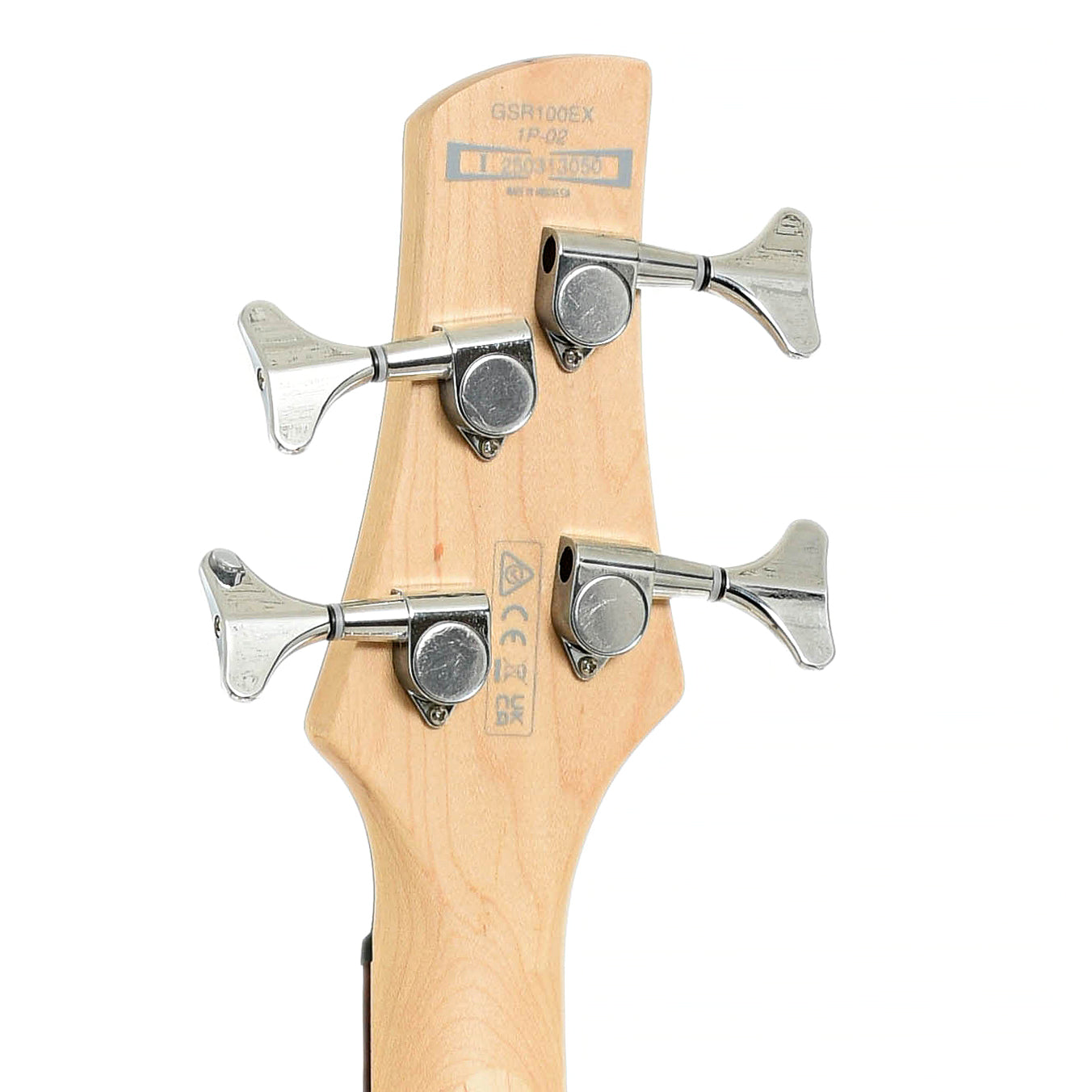 Tuners of Ibanez Gio GSR100EX Electric Bass Guitar, Black