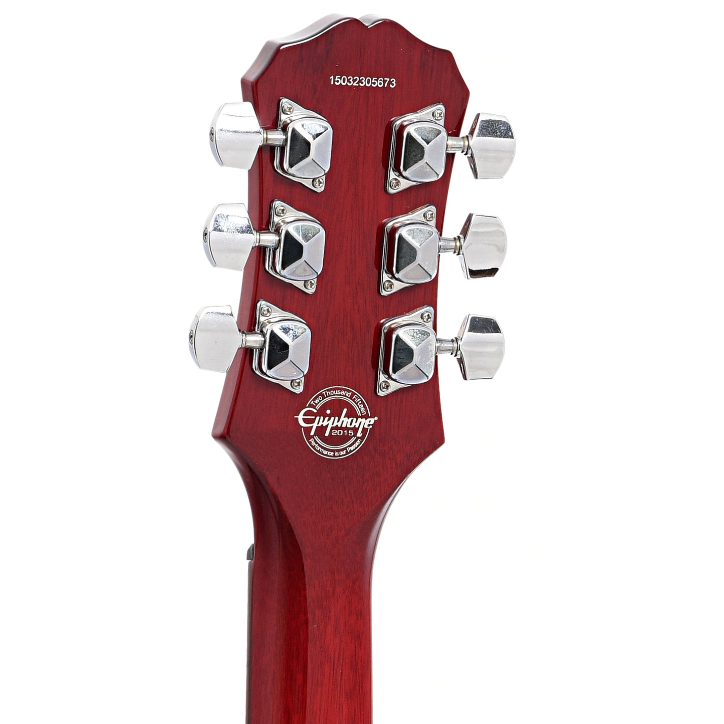 Back headstock of Epiphone Les Paul Junior Special Electric Guitar (2015)
